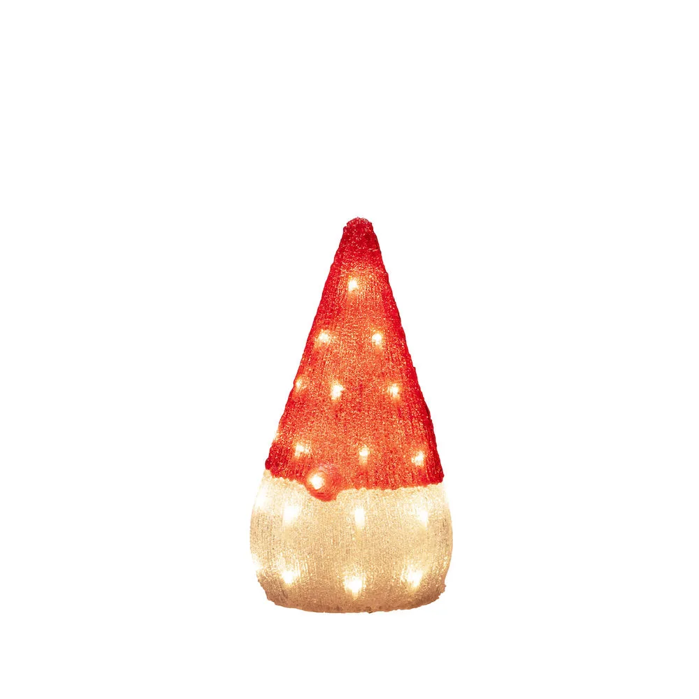 Dekorationsfigur Gnosjö Konstsmide Tomte Akryl 37cm LED