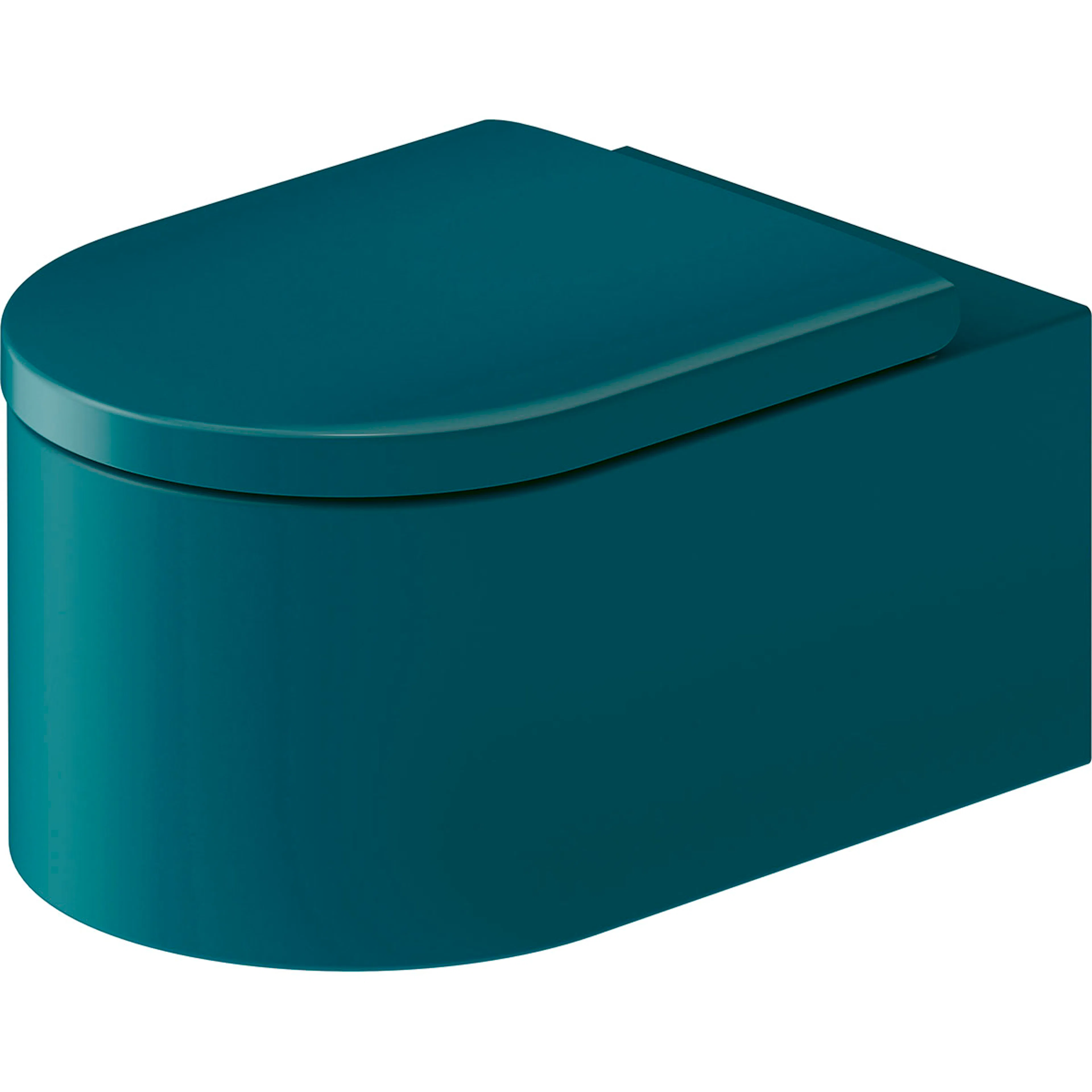 WC vägg, Ytterfärg Grönblå Matt 570 mm Grönblå