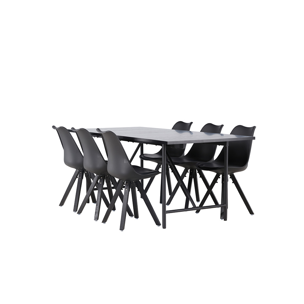 Matgrupp Venture Home Astrid med 6 Zeno Stolar