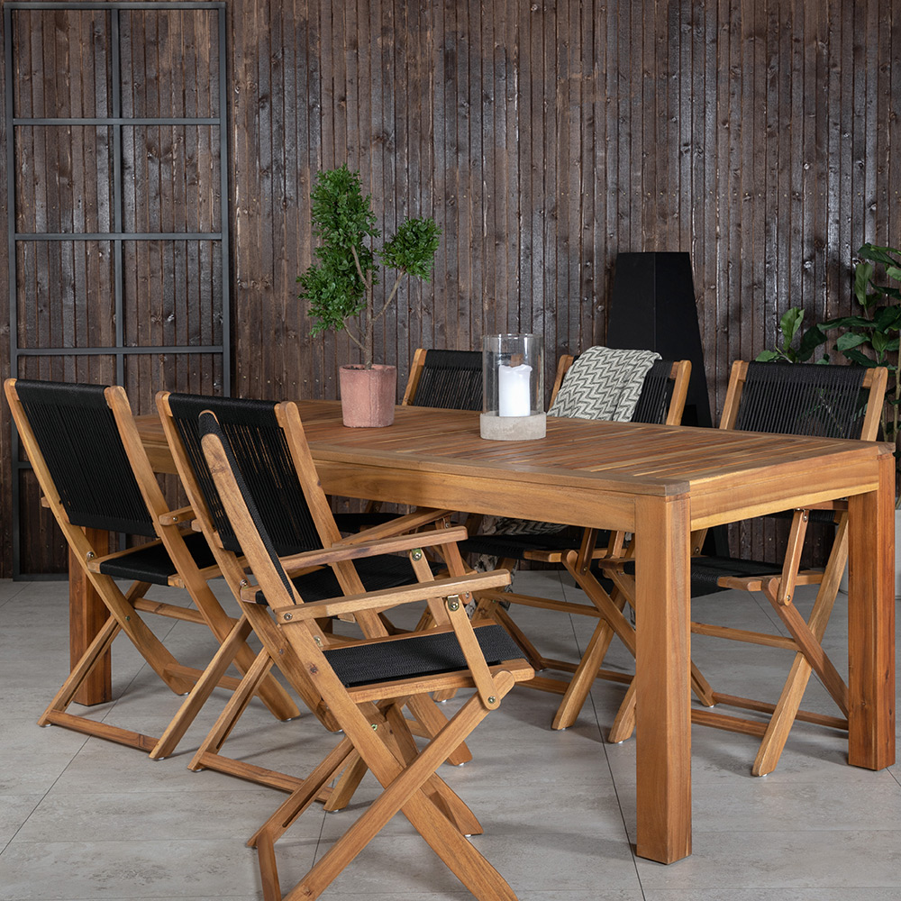 Matgrupp Venture Home Peder med 6 Peder Stolar