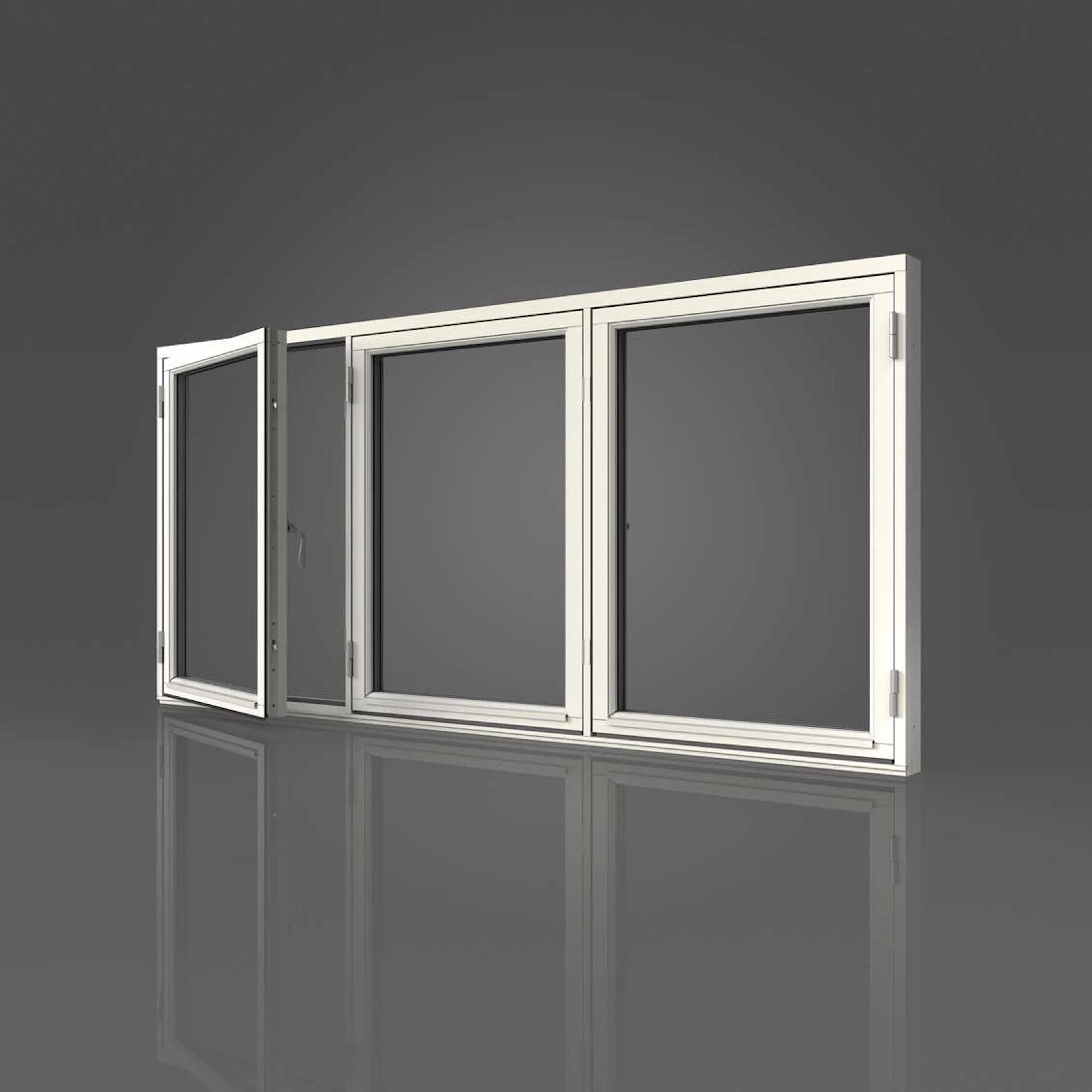 Elit Sidohängt Fönster EFS3 19/11 Vit 3-Glas Original trä 10 BxH: 190x110 cm