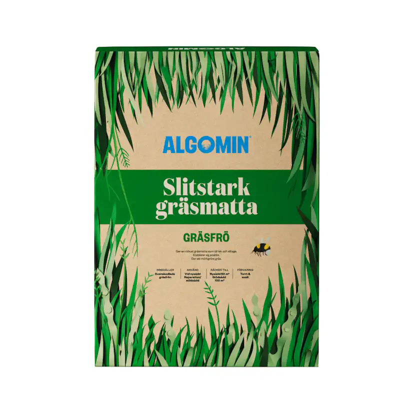Gräsfrö Algomin Slitstark Gräsmatta
