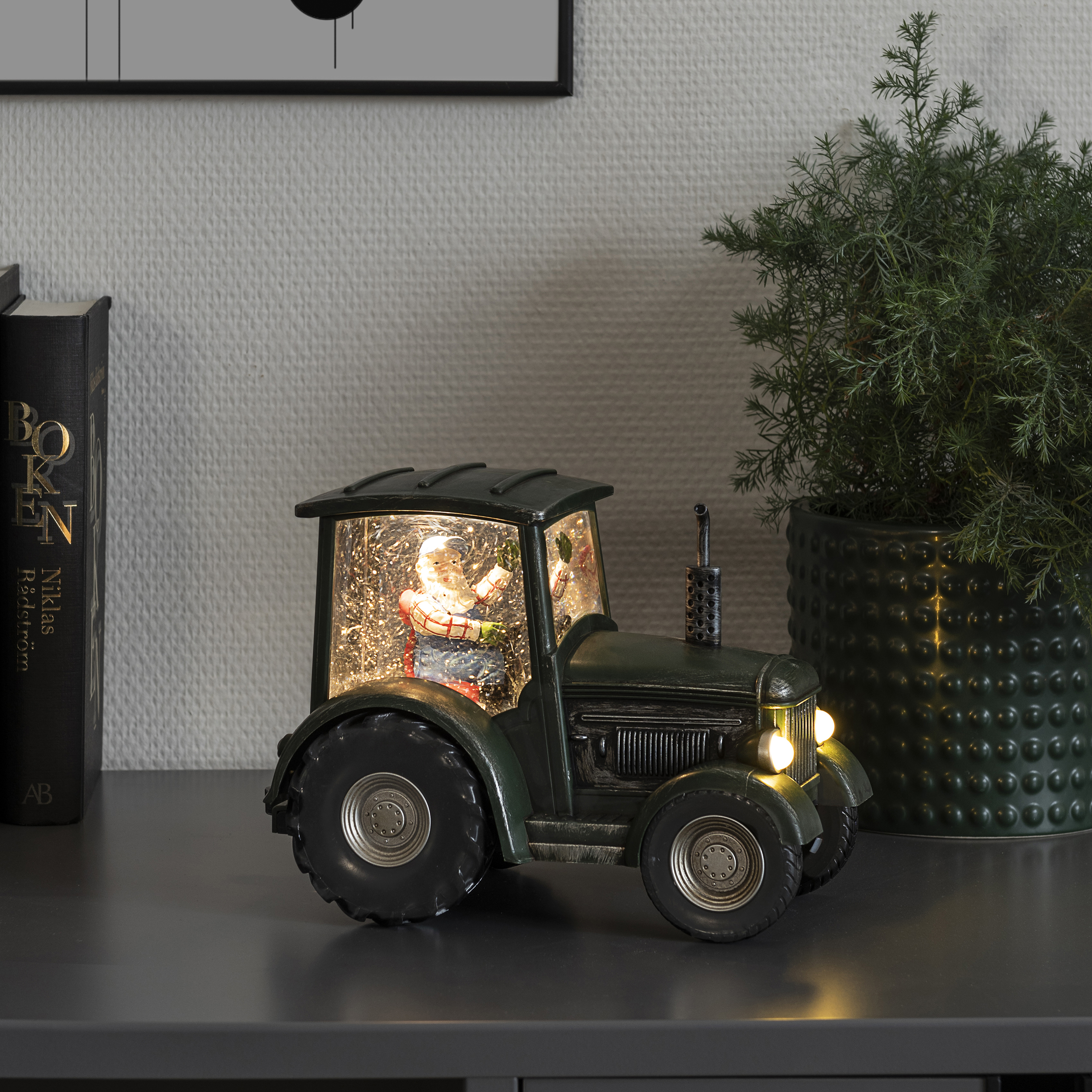 Juldekoration Gnosjö Konstsmide Traktor med Tomte