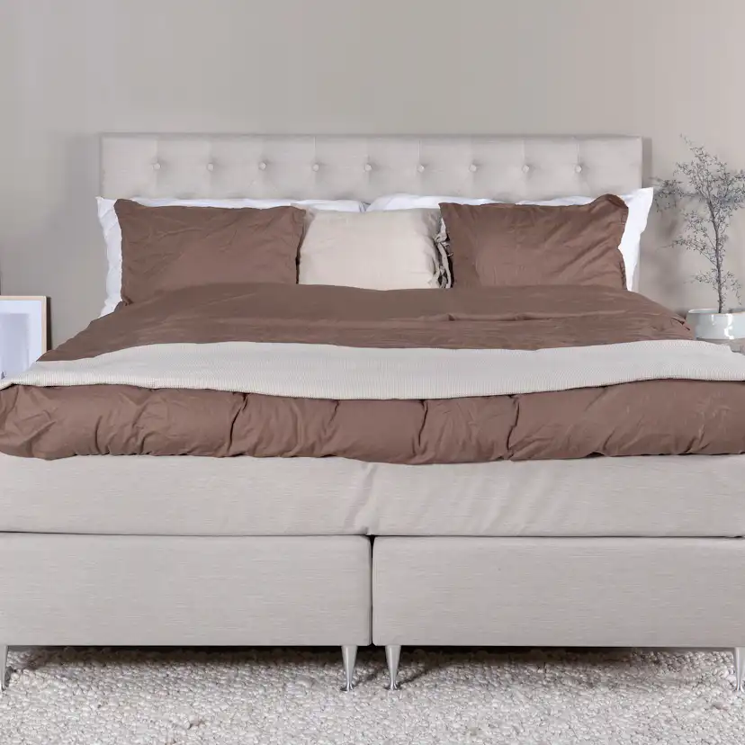 Kontinentalsäng Venture Home Rälla Tyg med Sänggavel Frösslunda