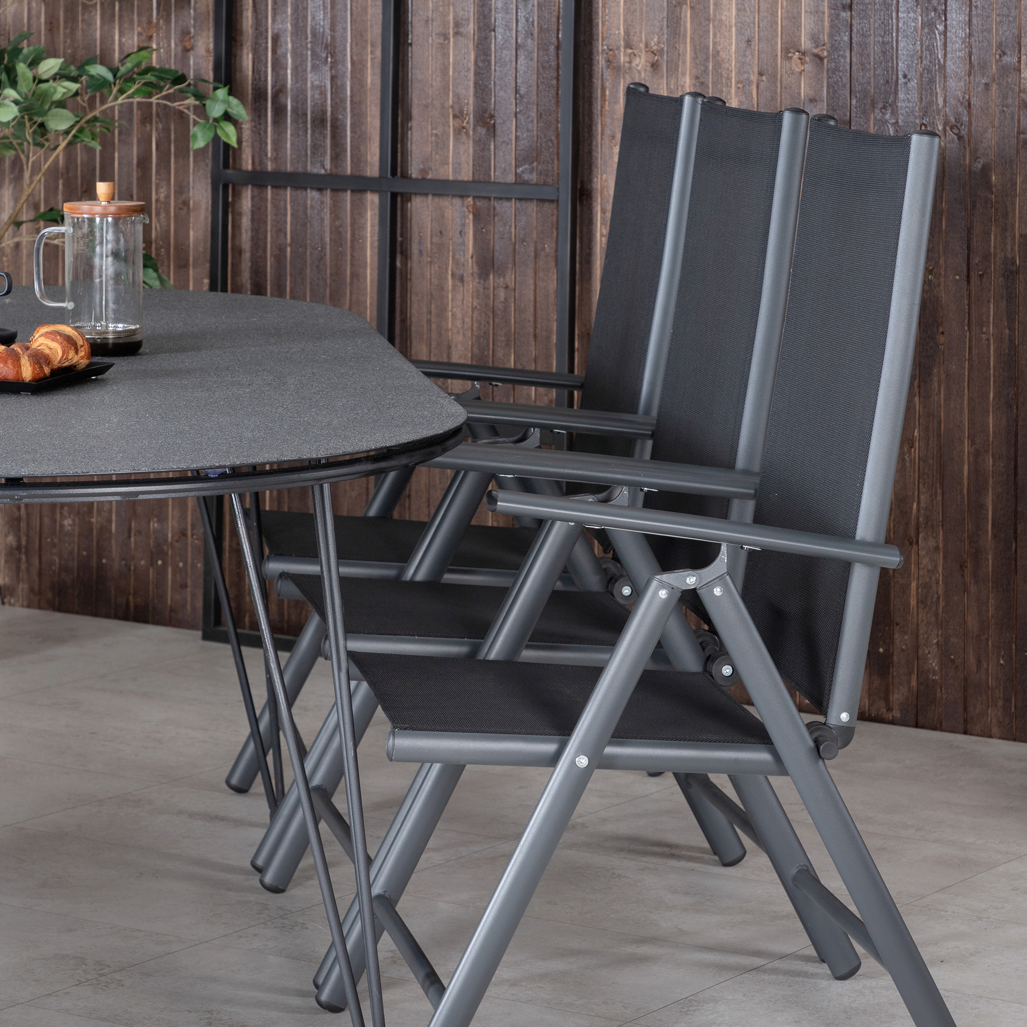 Matgrupp Venture Home Ville med 6 Bend Matstolar