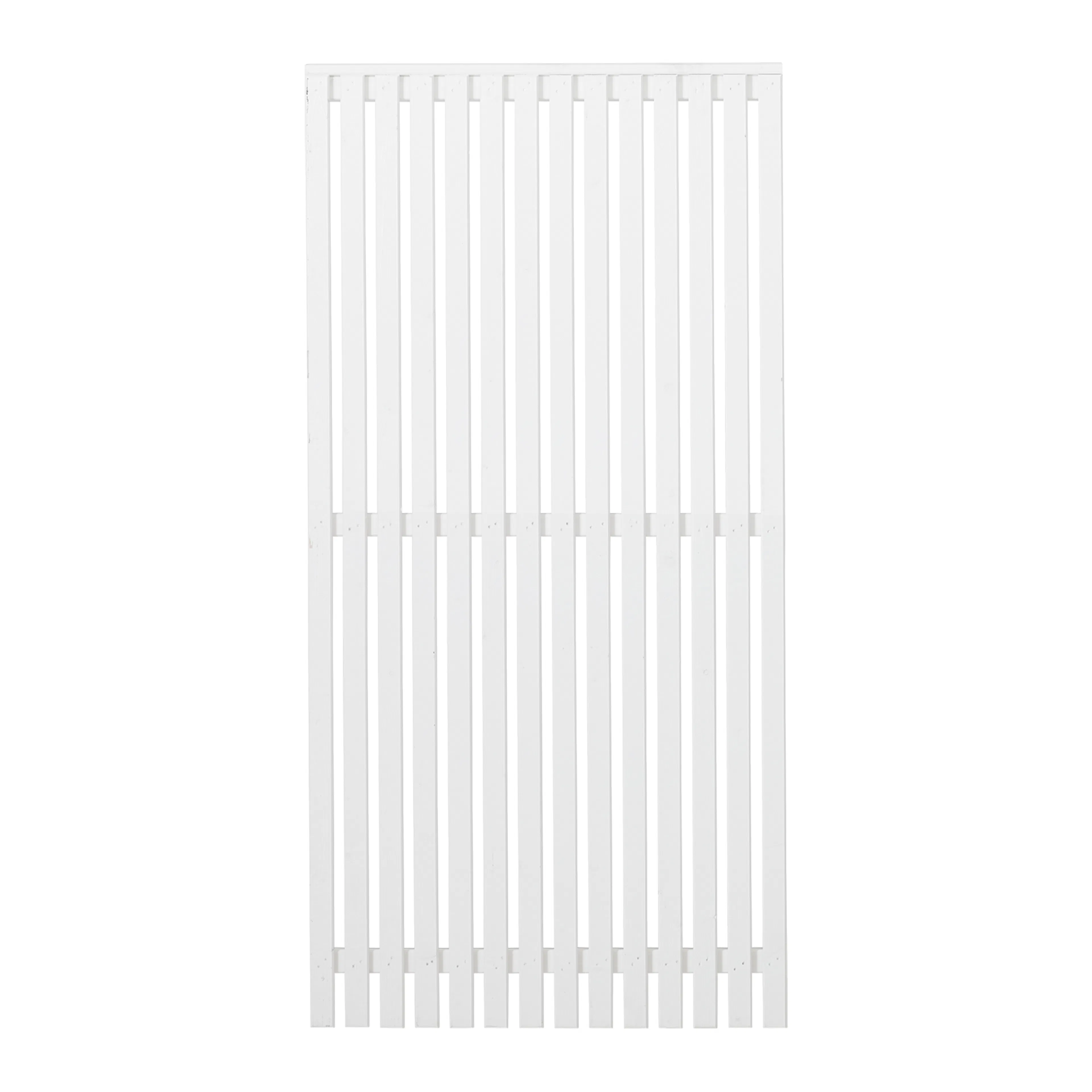 Staket PLUS Sendai Grundmålad Vit 90×180 cm