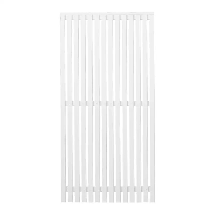Staket PLUS Sendai Grundmålad Vit 90×180 cm
