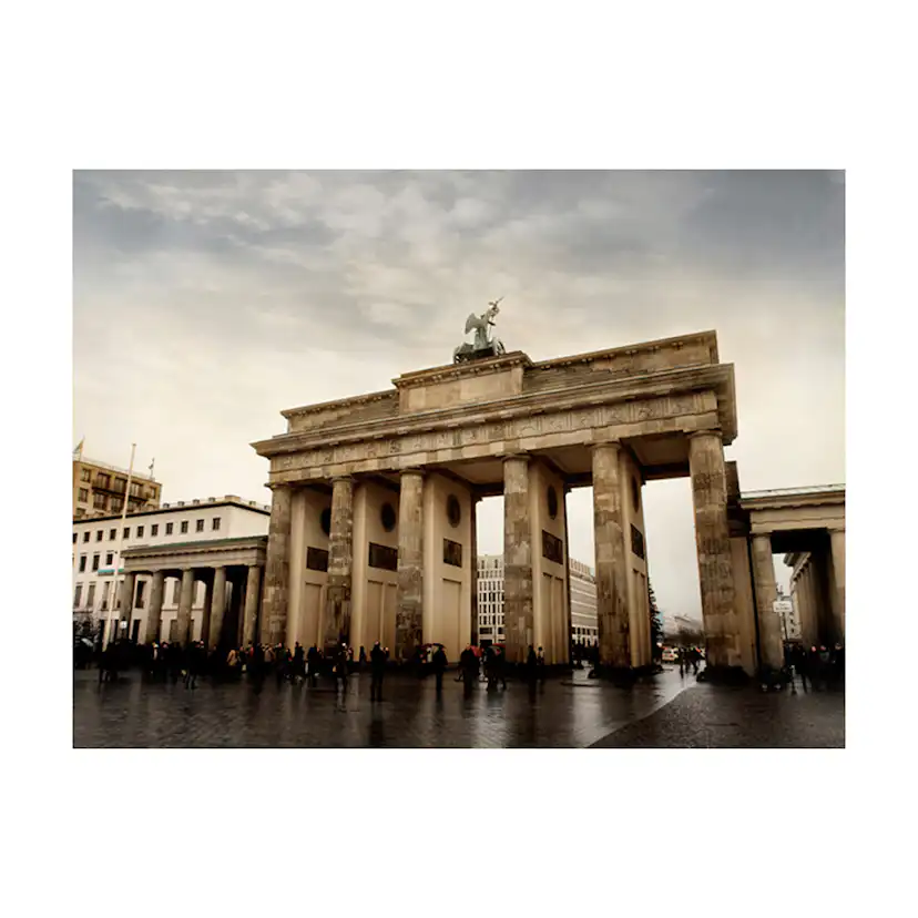 Fototapet Arkiio Turister Nära Brandenburger Tor