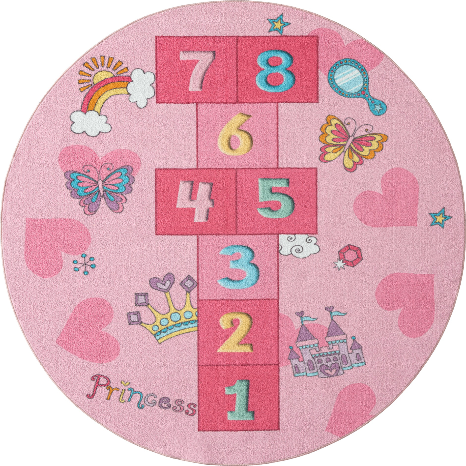 Barnmatta KM Carpets Play Jump Rund