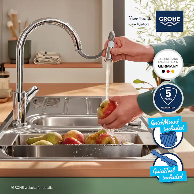 Köksblandare Grohe StartEdge med Utdragbar Pip
