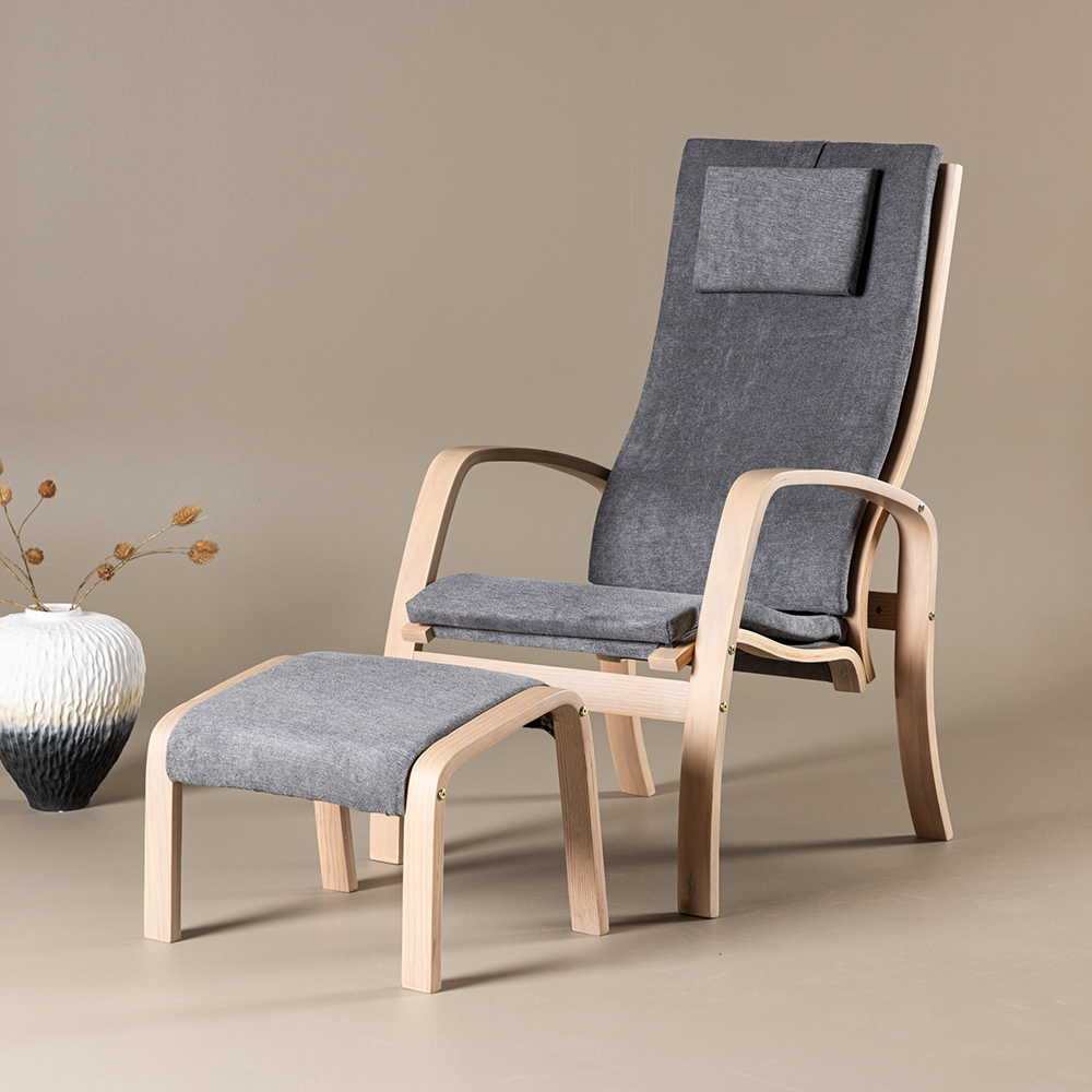 Loungefåtölj Venture Home Grötö med Fotpall