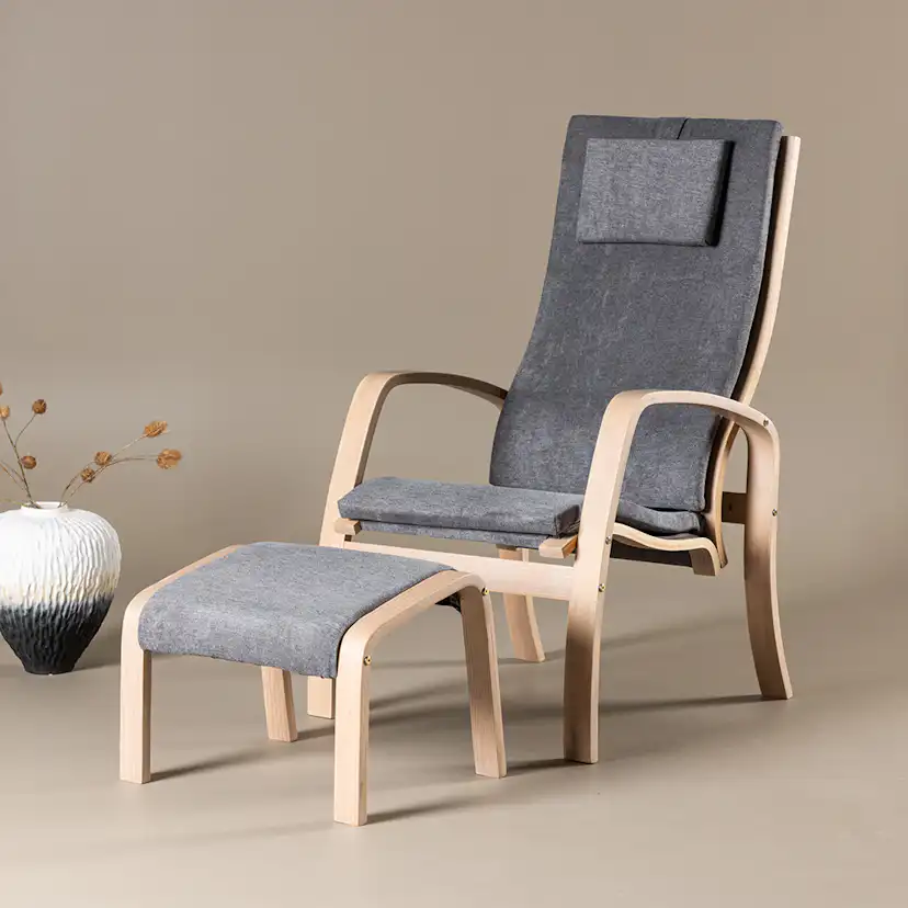 Loungefåtölj Venture Home Grötö med Fotpall