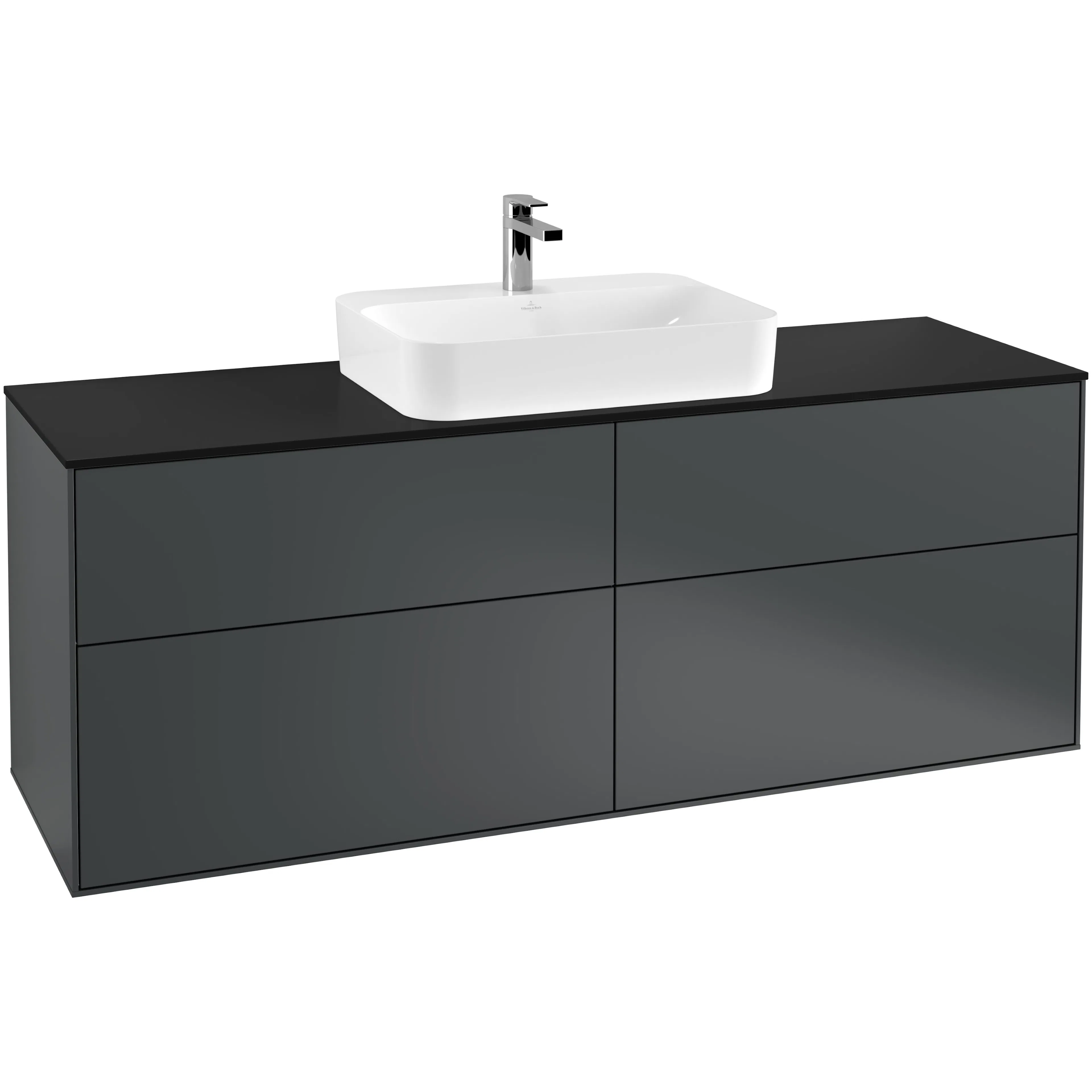 Tvättställsskåp Villeroy & Boch Finion med 4 Lådor och Bänkskiva för Ytmonterat Tvättställ