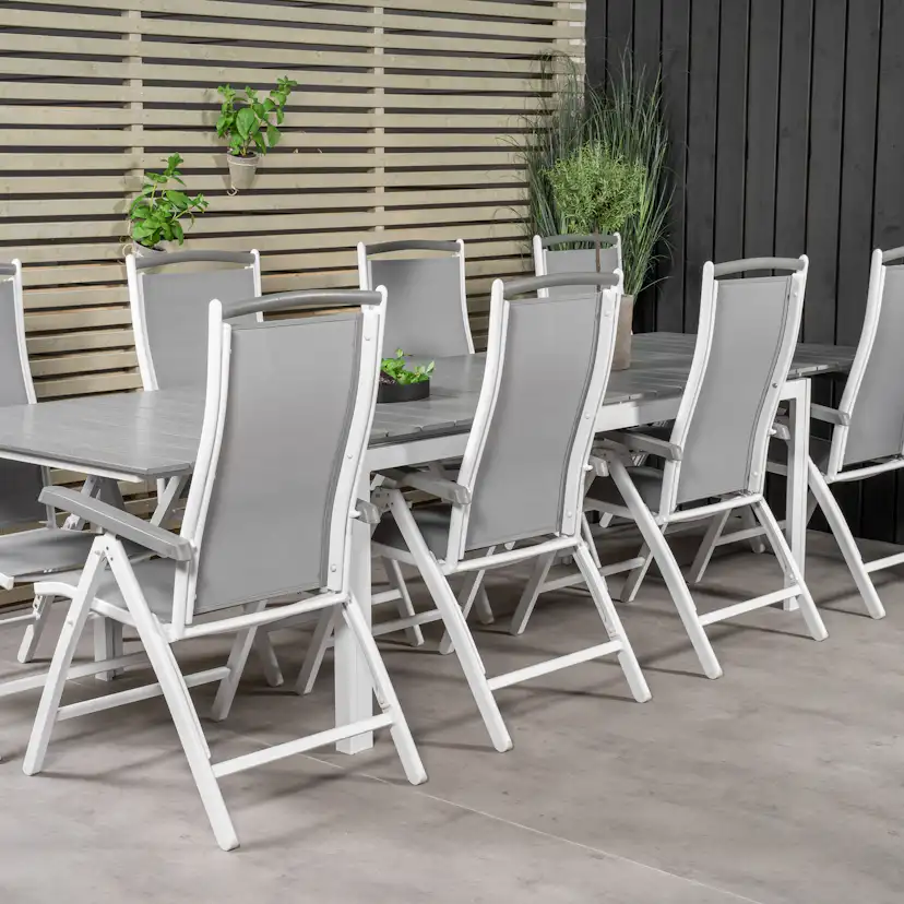 Matgrupp Venture Home Lova 224/324 med 8 Albany Stolar