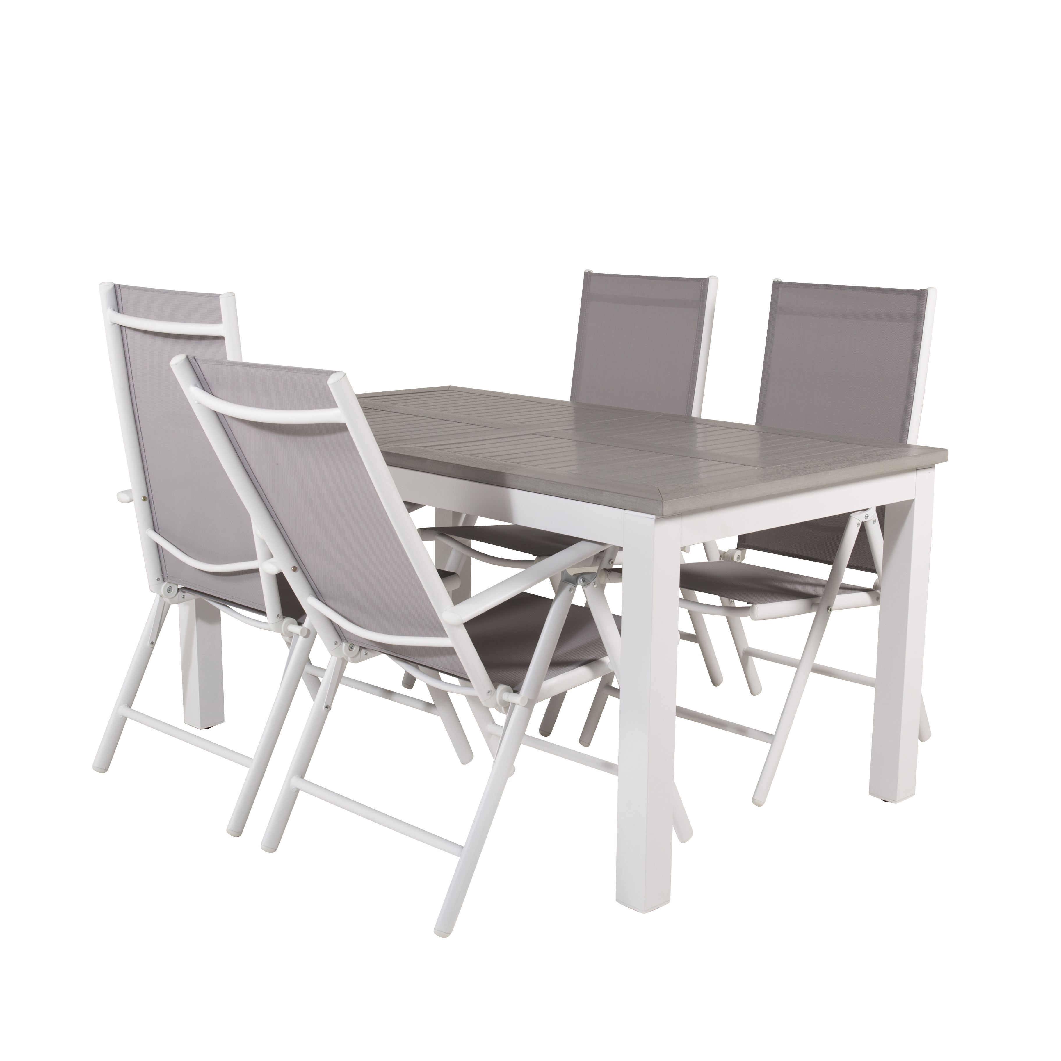 Matgrupp Venture Home Aleyna 160/240 med 4 Bront Matstolar