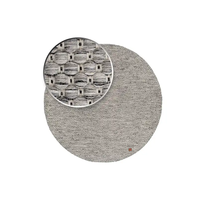 Handvävd Matta KM Carpets Torekov Rund Ull