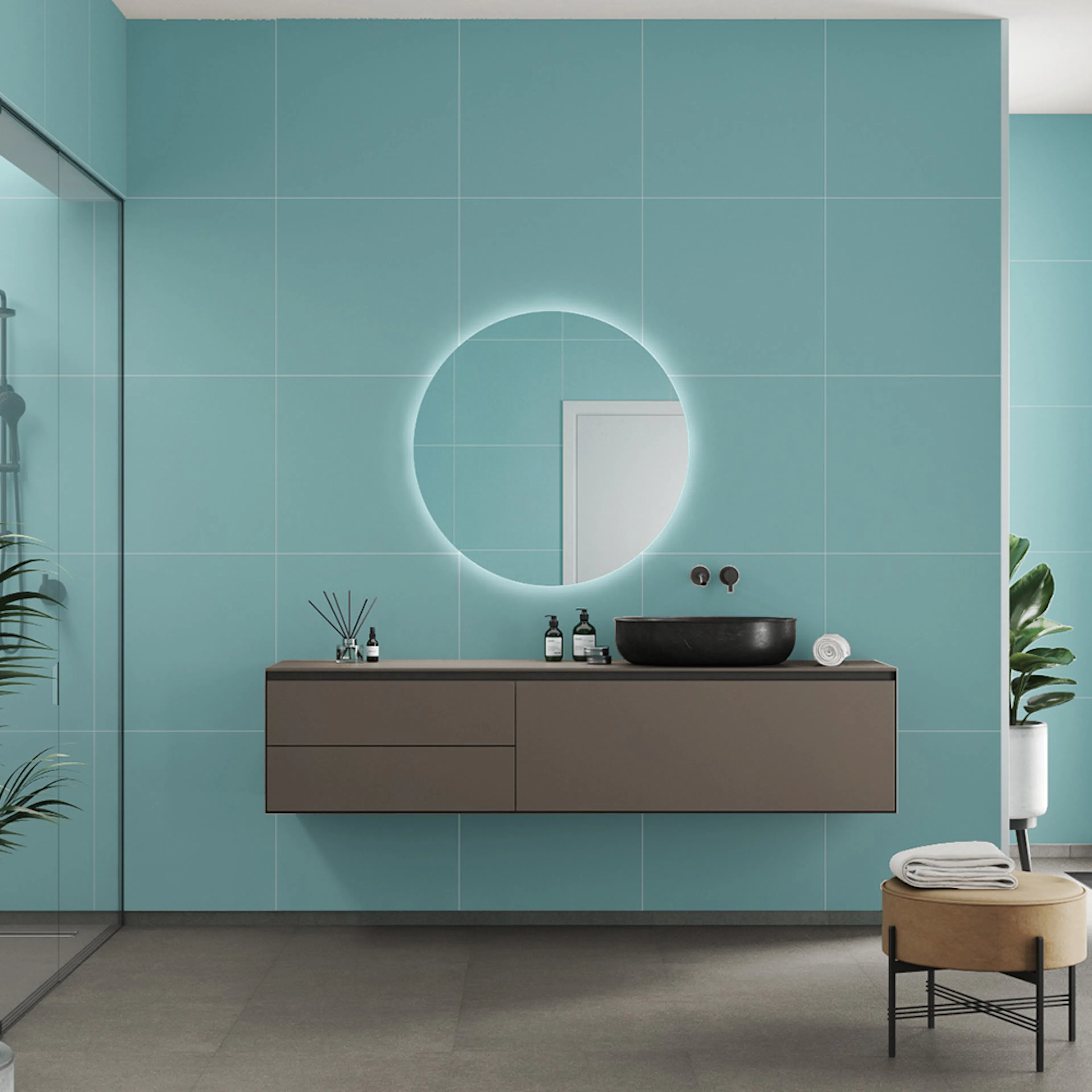 Våtrumsskiva Fibo 3212-LM6060 EM Aqua Mint 10x620x3020 mm