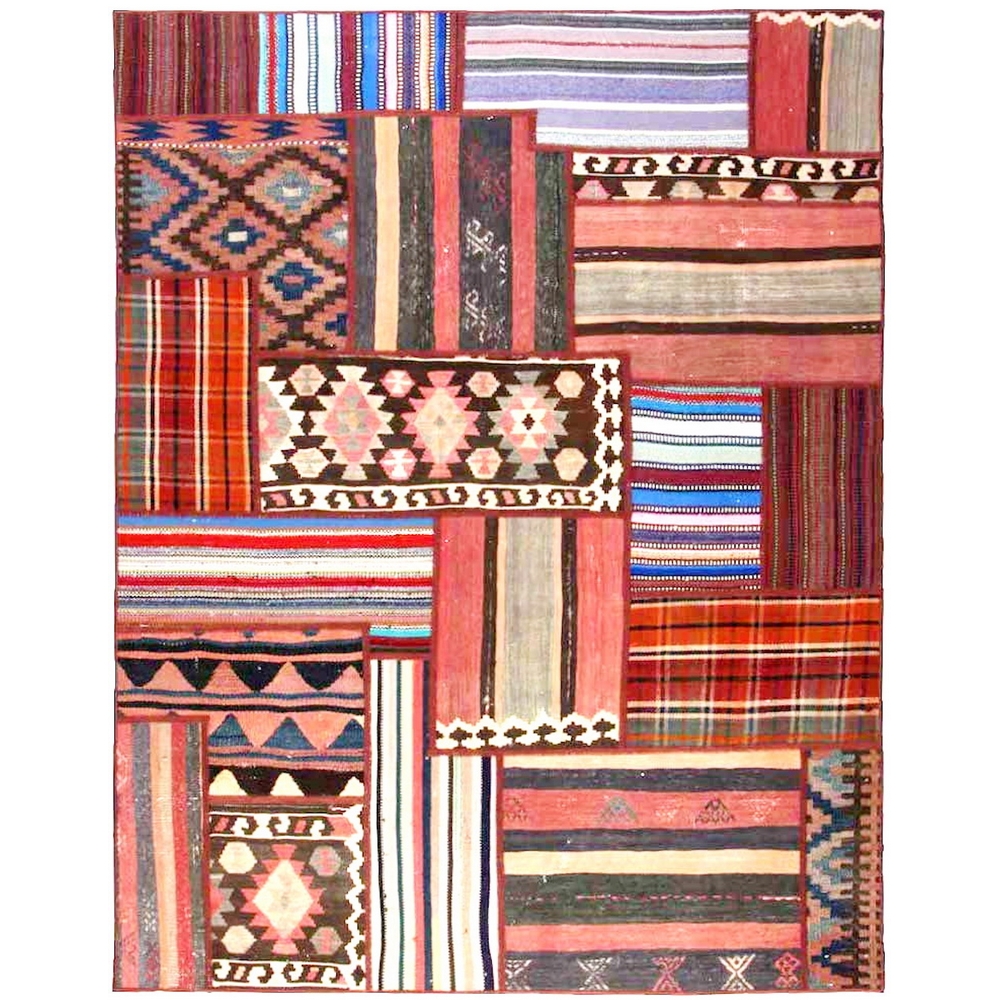 Persisk Patchworkmatta Arkiio Flerfärgad 158x205
