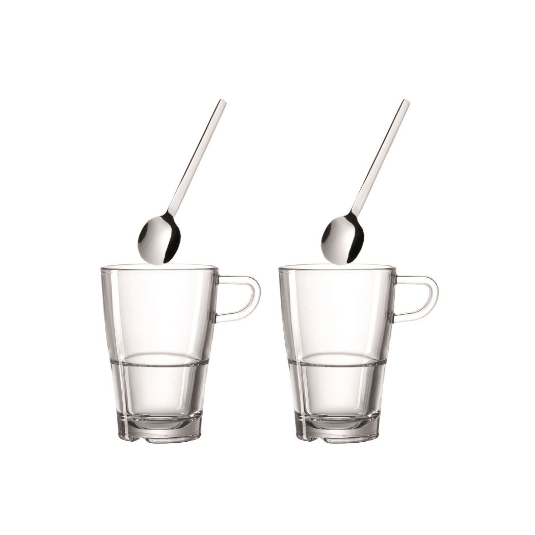 Kaffeset Leonardo Latte Macchiato 4 delar