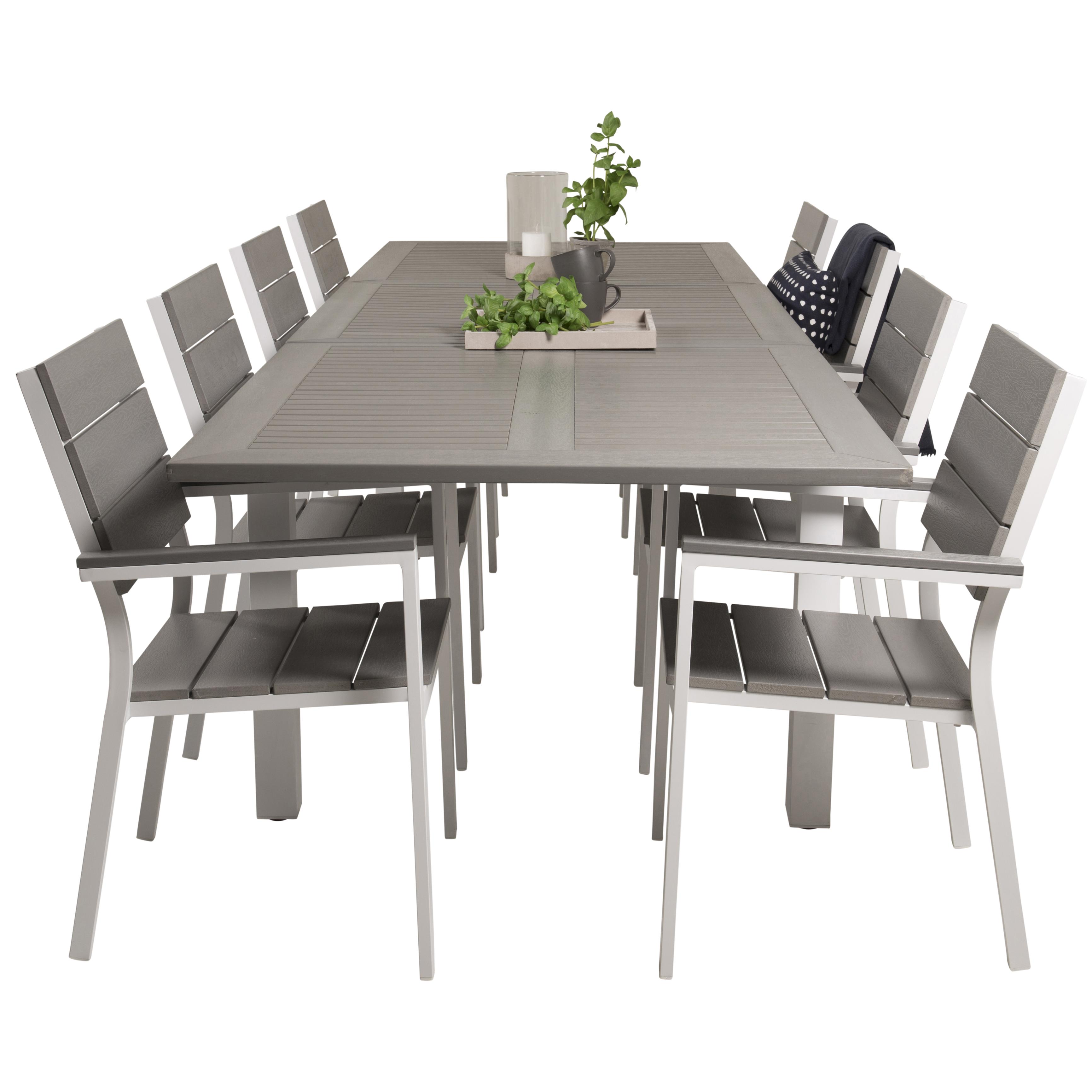 Matgrupp Venture Home Aleyna 224/324 med 8 Lova Stolar