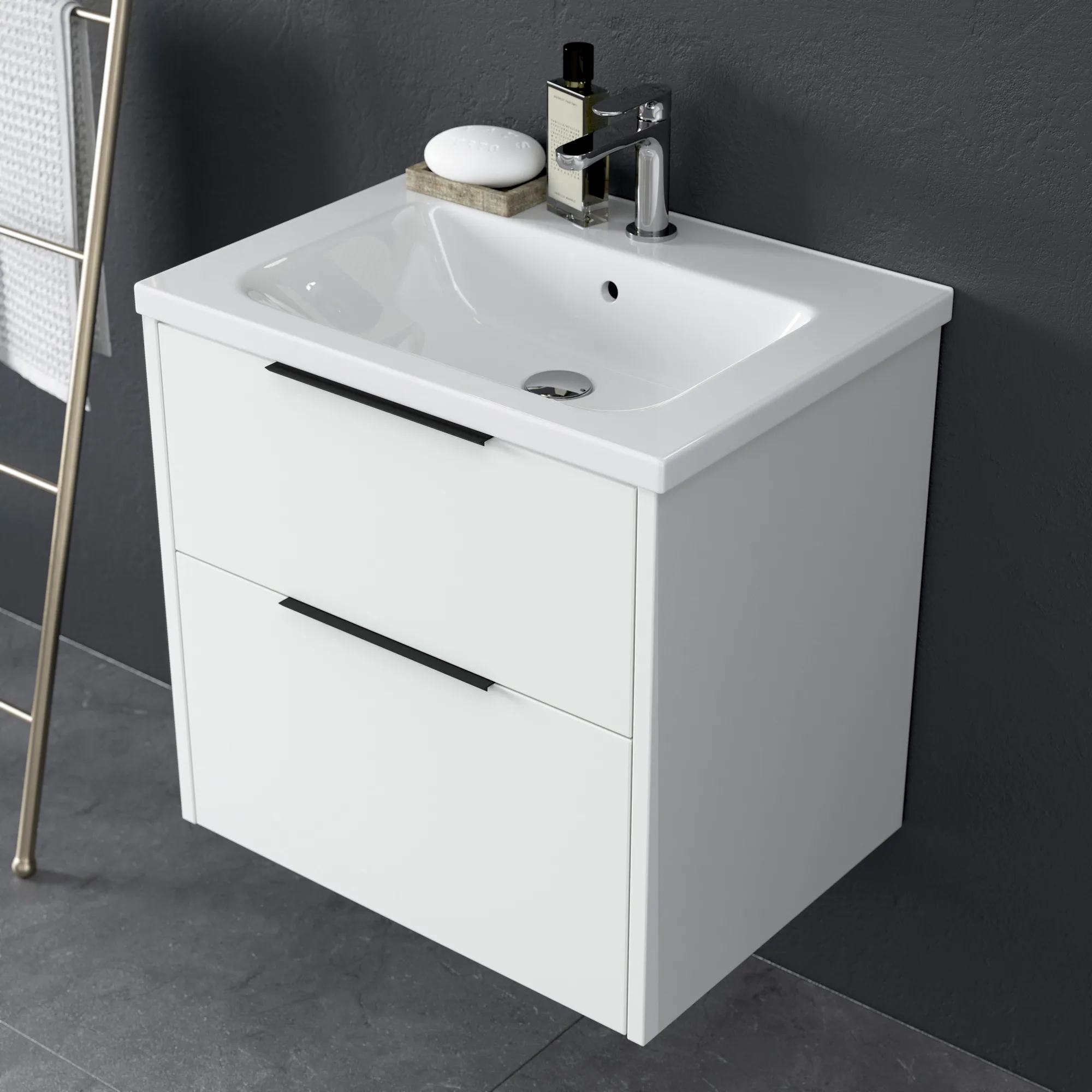 Grepplist THIN 250 mm Bredd: 250 mm, Matt Svart