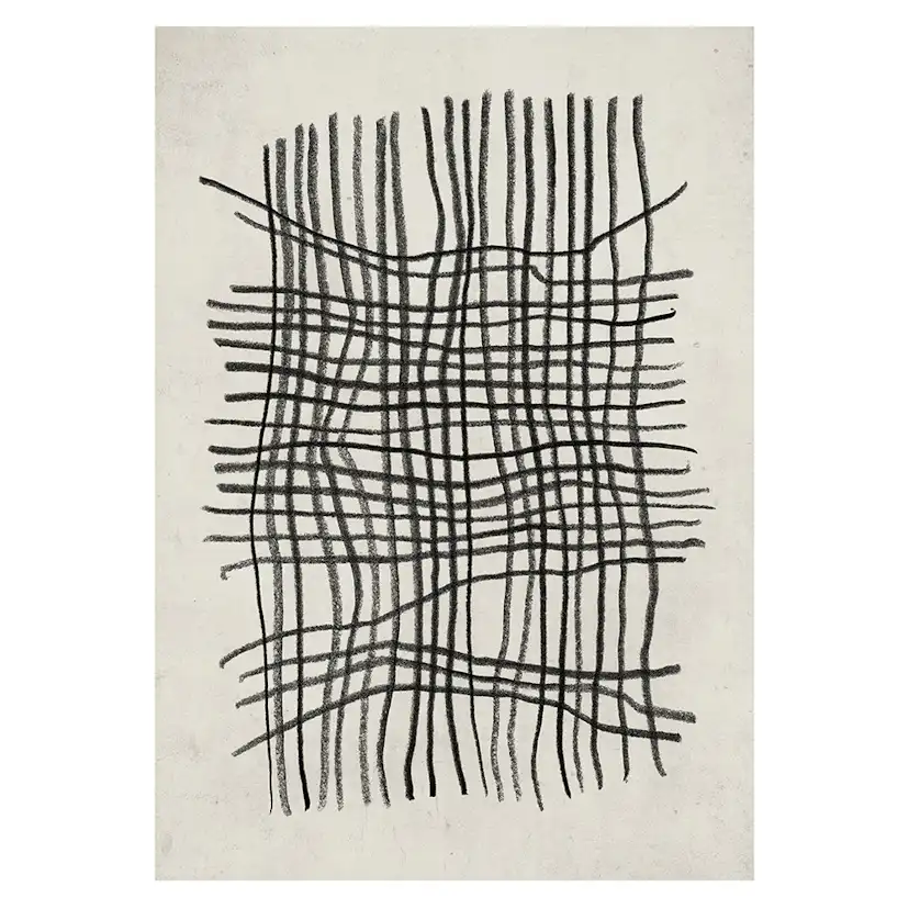 Posters Venture Home Linework Beige/svart