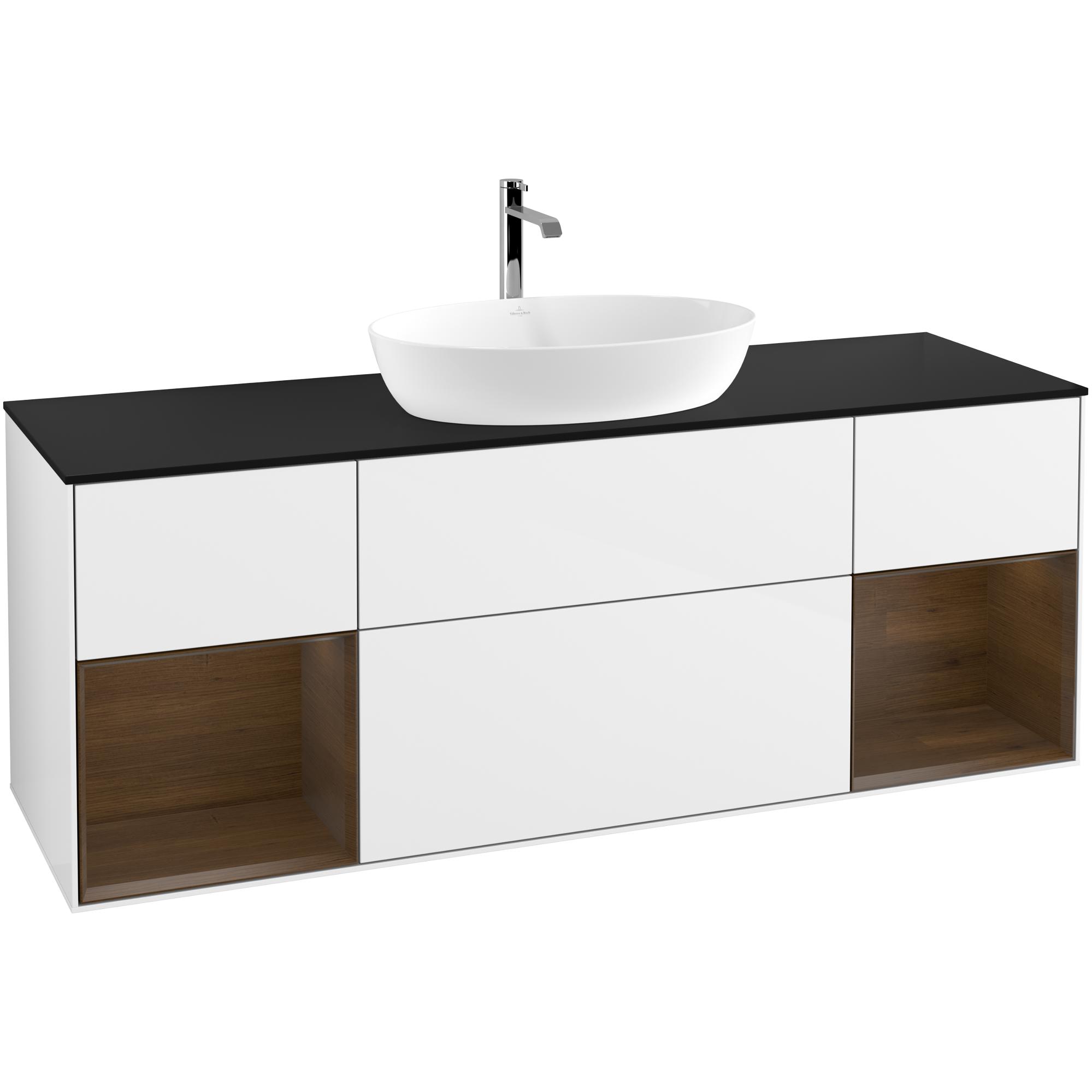 Tvättställsskåp Villeroy & Boch Finion med Två Hyllor och Bänkskiva för Fristående Tvättställ från Artis & Collaro