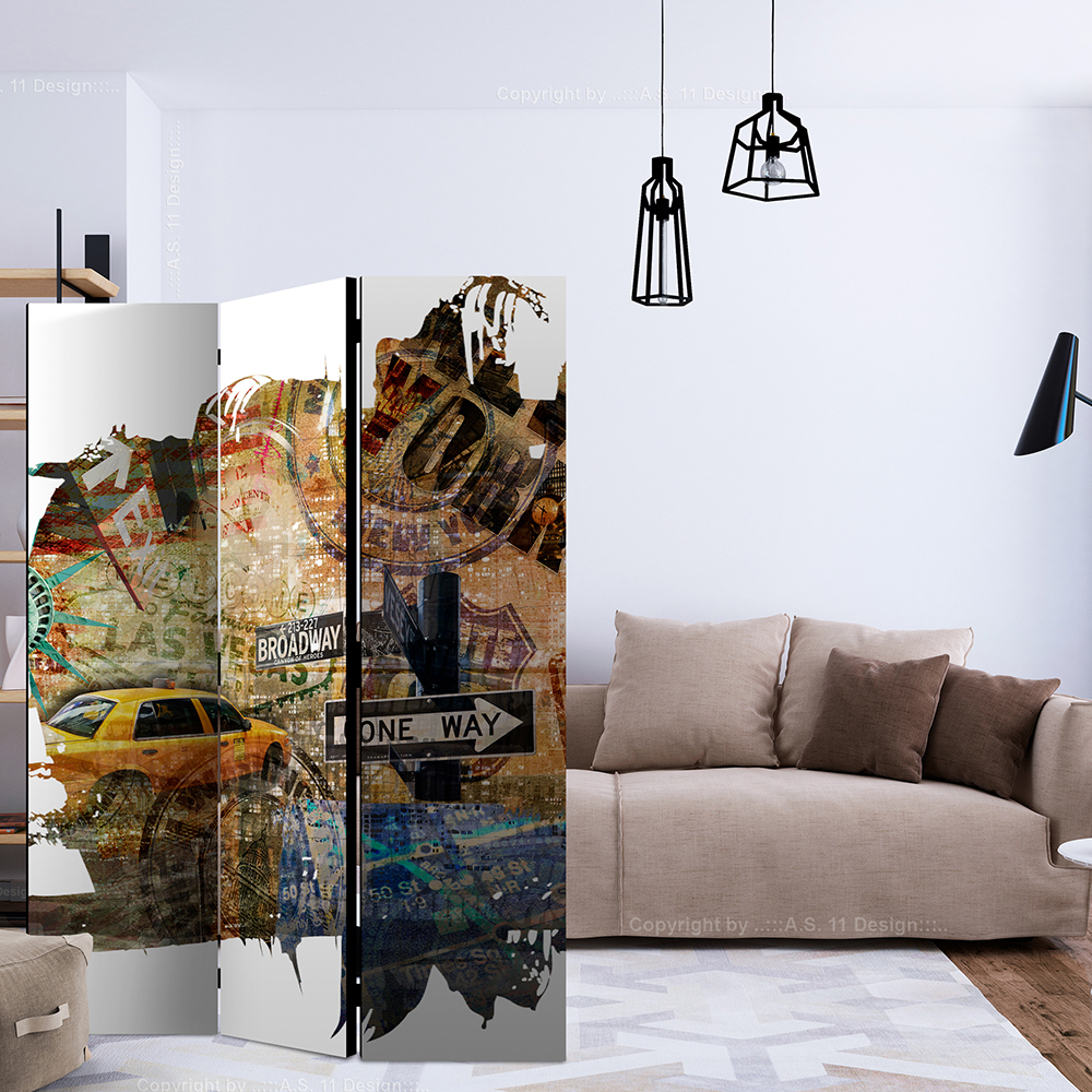 Rumsavdelare Arkiio New York Collage 135x172 cm
