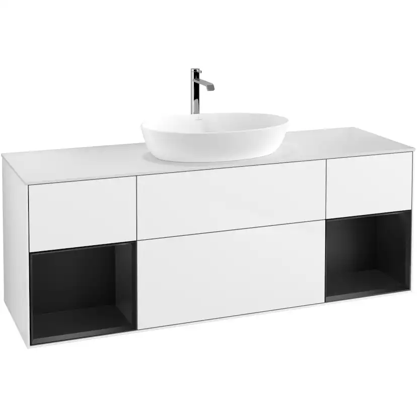 Tvättställsskåp Villeroy & Boch Finion med Två Hyllor och Bänkskiva för Fristående Tvättställ från Artis & Collaro