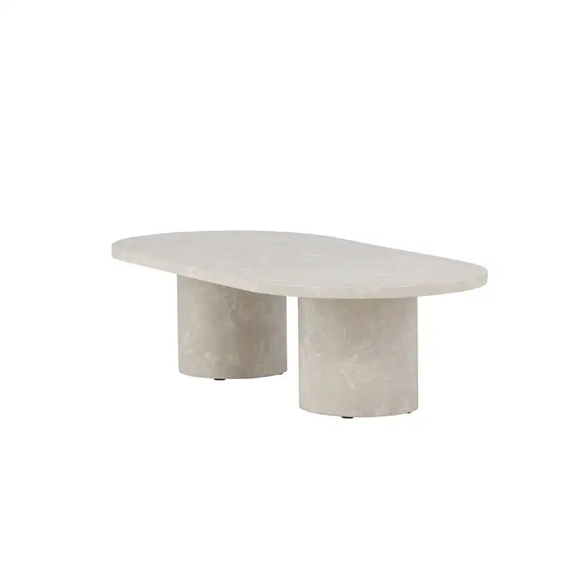 Soffbord Venture Home Narvik 32,5cm Beige Vardagsrumsbord med Marmorlook