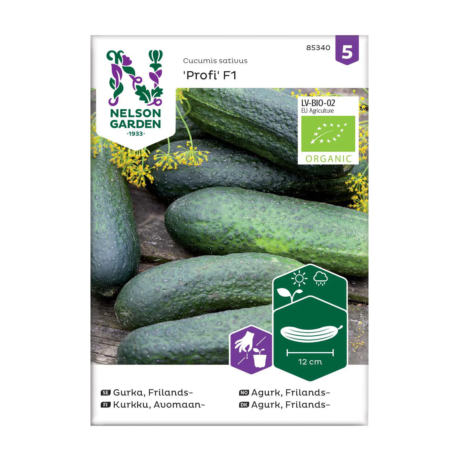 Frö Frilandsgurka Nelson Garden Profi F1 Organic