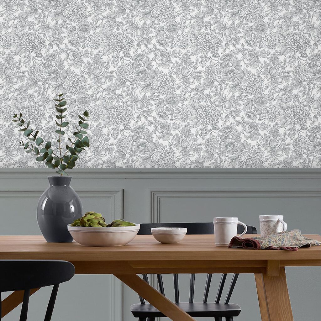 Tapet Laura Ashley Louise Slate Grå 119859