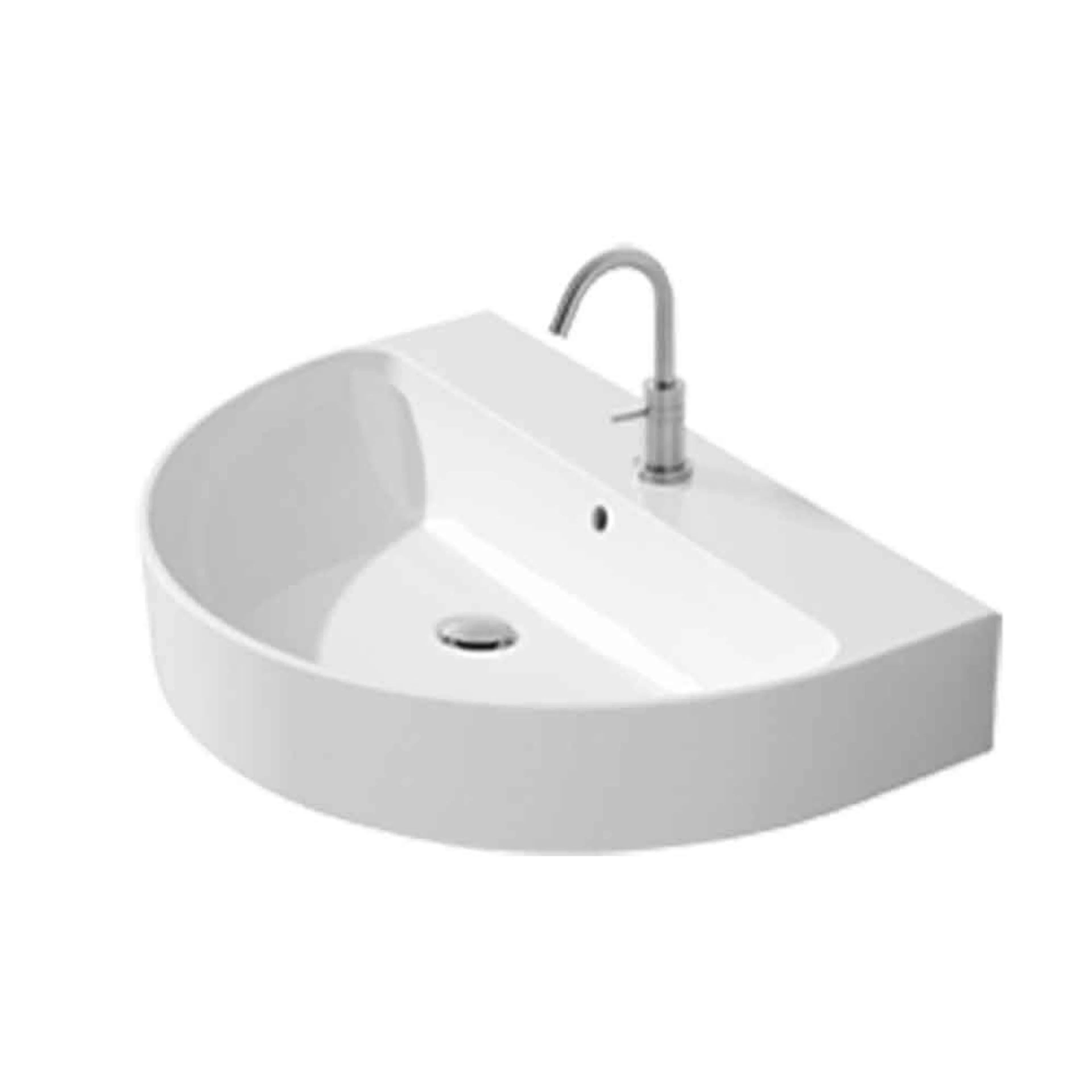 Tvättställ Lavabo AXA Halvrund 60 Bredd: 600 mm