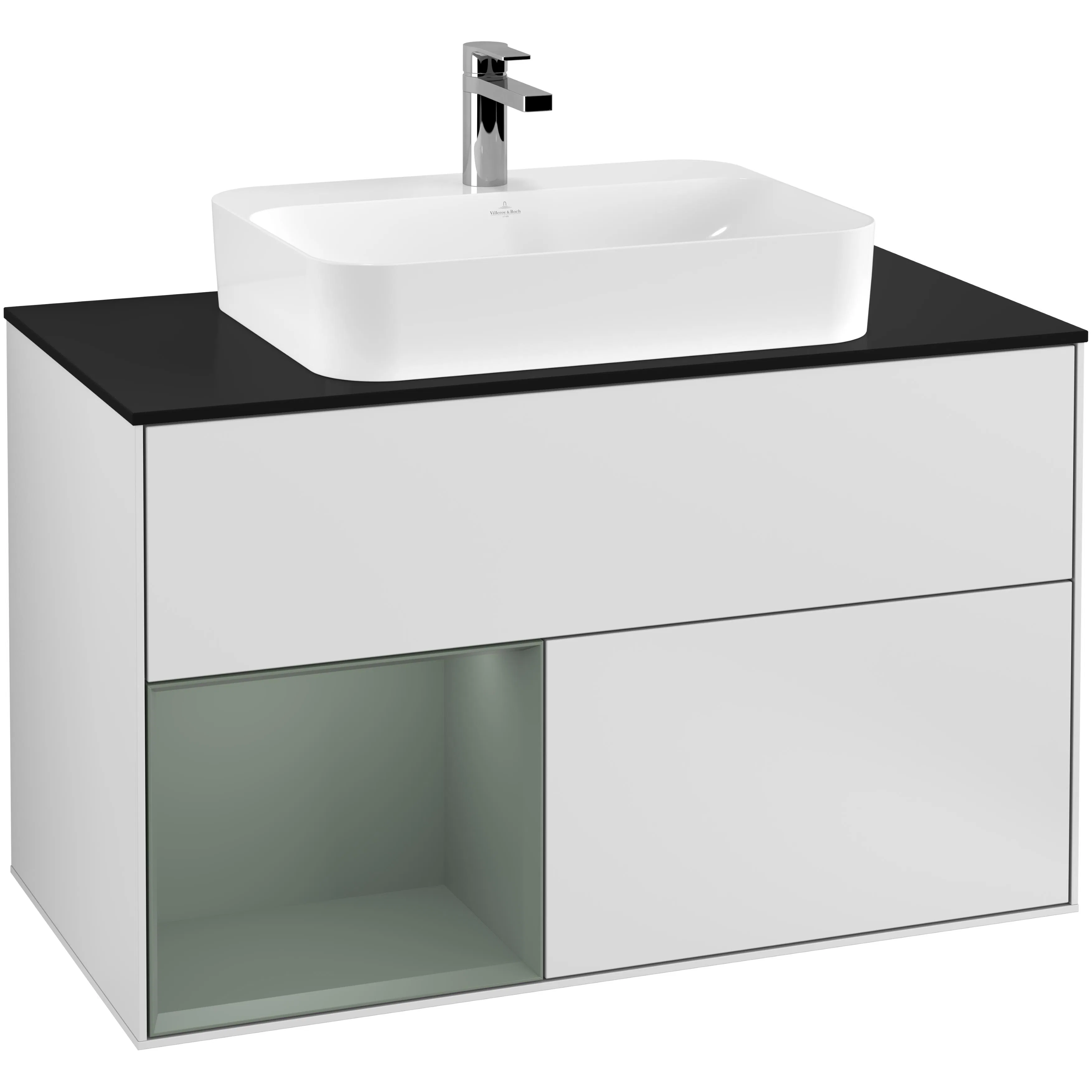 Tvättställsskåp Villeroy & Boch Finion med 2 Lådor Hylla och Bänkskiva för Ytmonterat Tvättställ