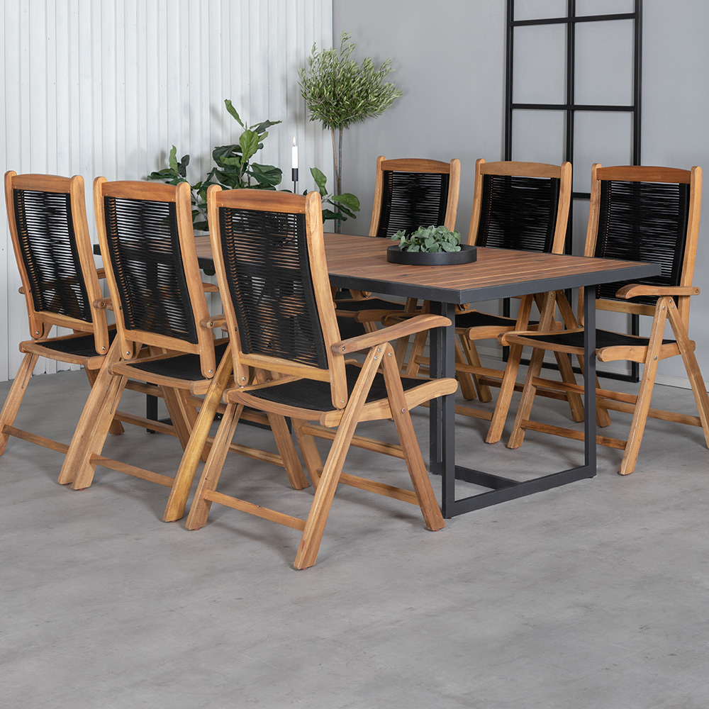 Matgrupp Venture Home King med 6 Peder Matstolar