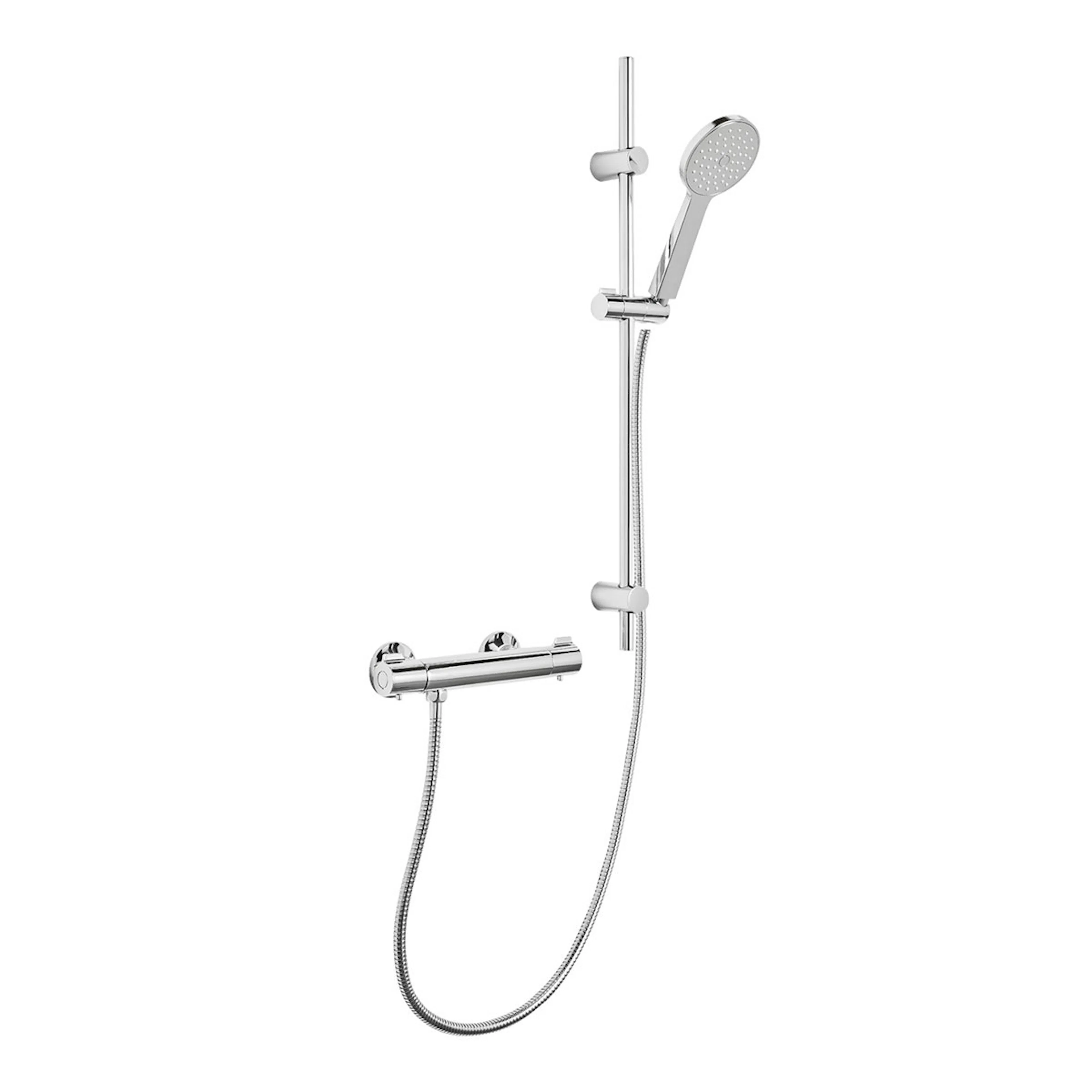 DUSCHSET GAIA  ROSTFRI SLANG MED DUSCHBLANDARE SMARTMIX K Krom, 160 C/C