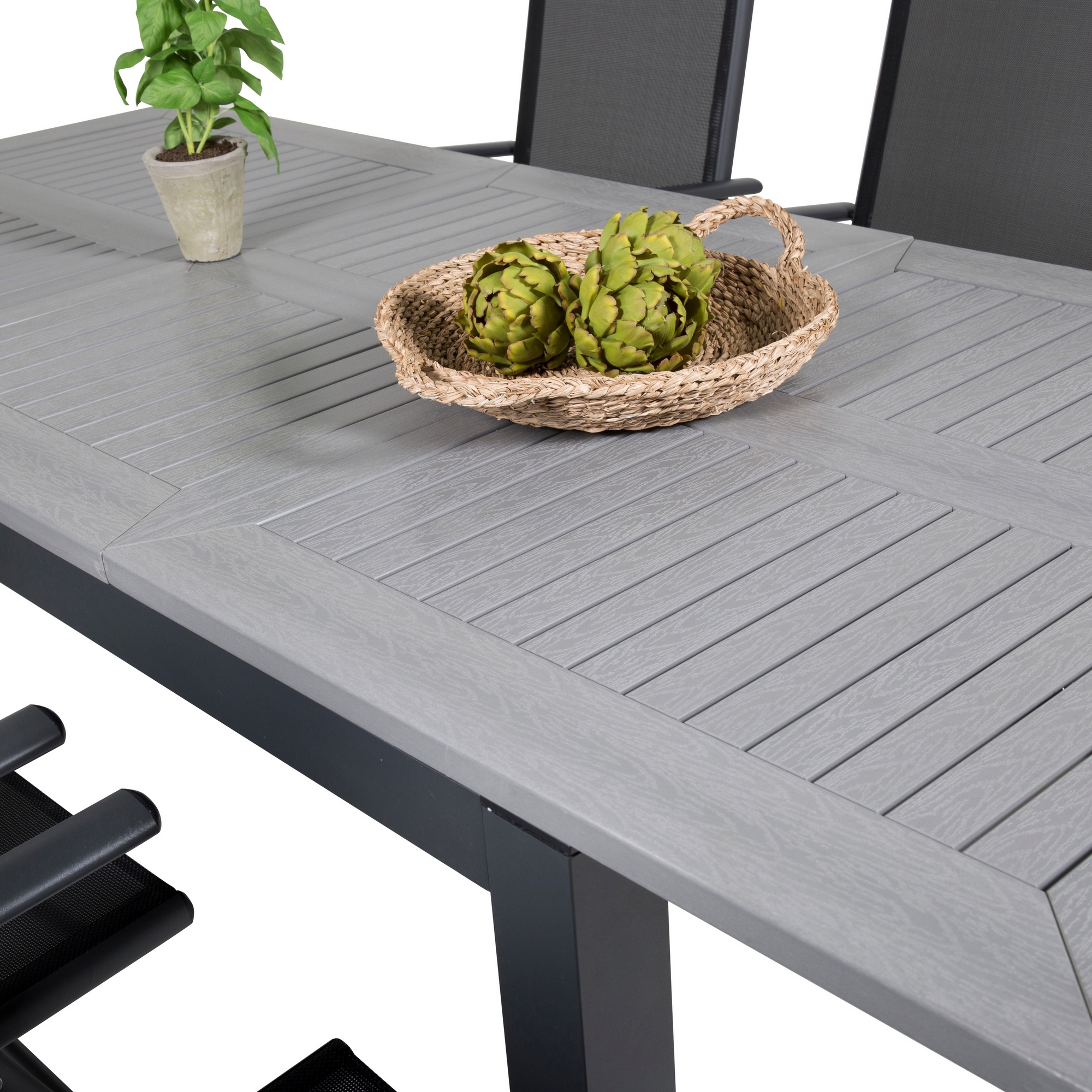 Matgrupp Venture Home Aleyna 160/240 med 6 Bront Positionsstolar