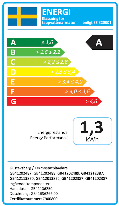 GBG ATLANTIC DUSCHPAKET 160C/C BL+D-SET, KROM, BLYFRI 160cc