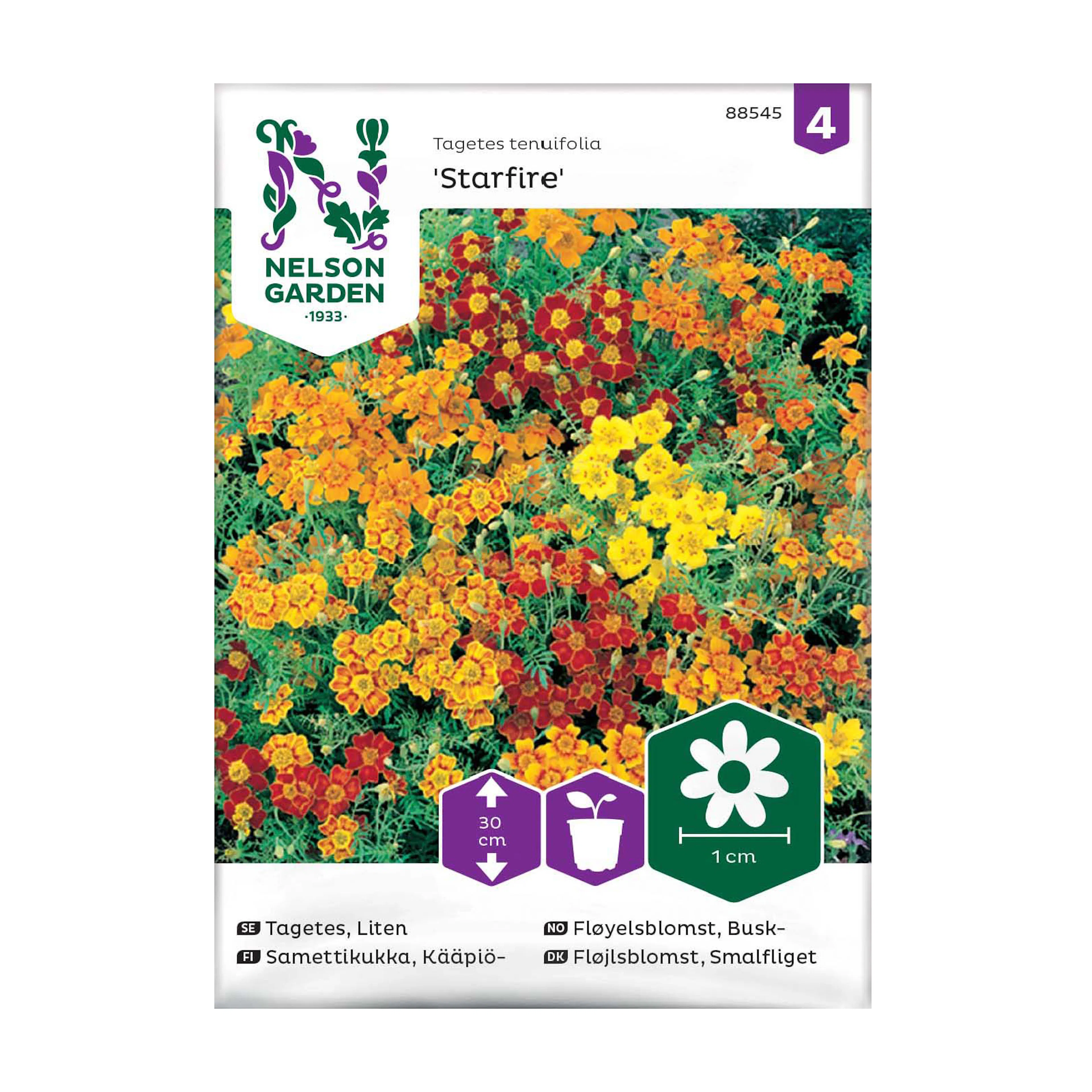 Frö Tagetes Nelson Garden Starfire Mixed
