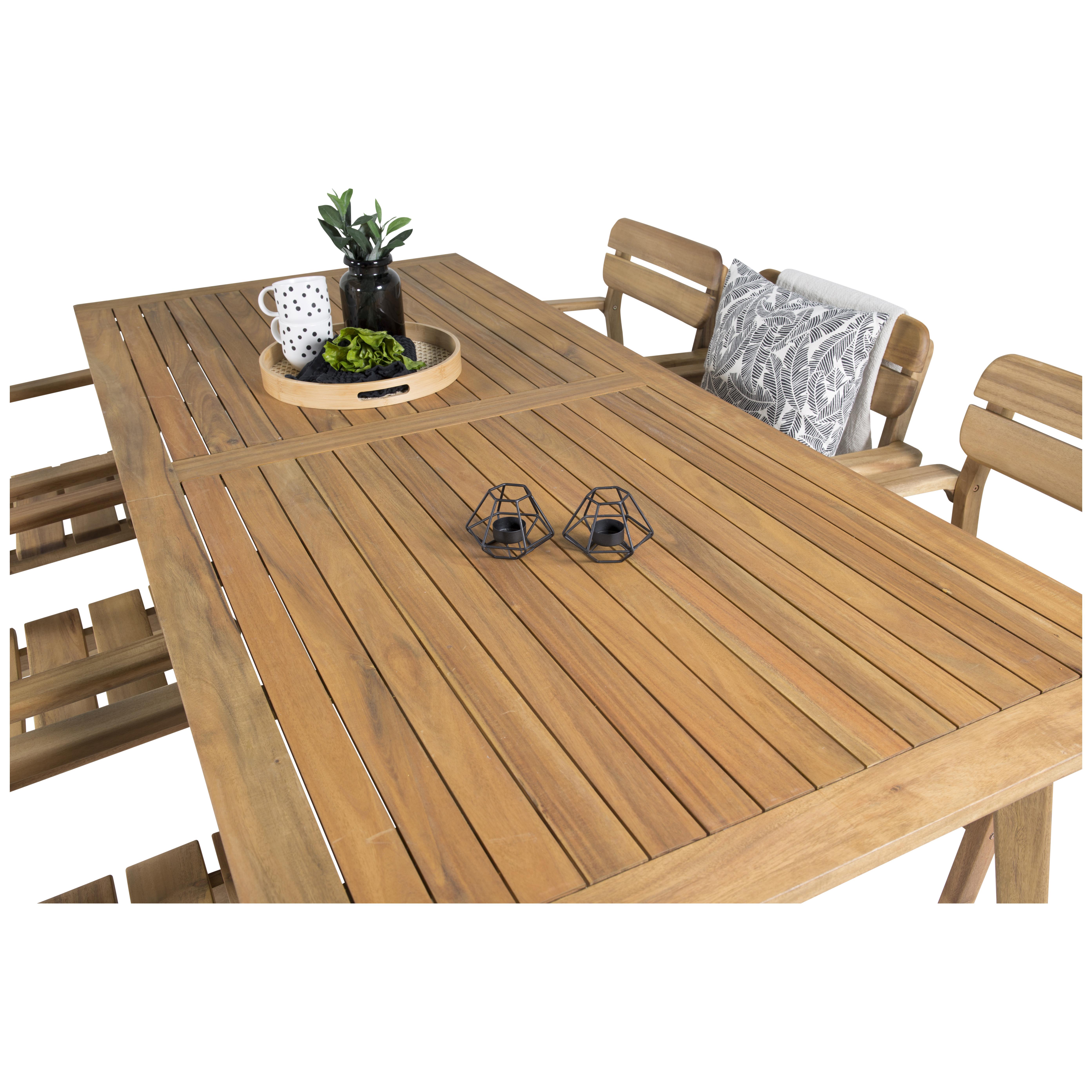 Matgrupp Venture Home Caisa 220 med 6 Moa Matstolar