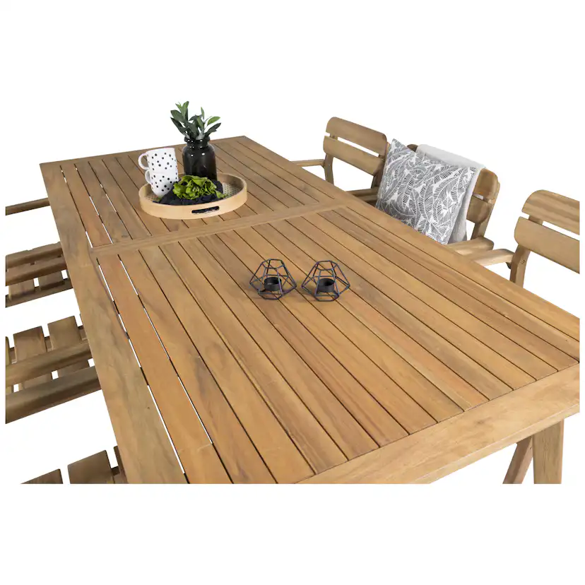 Matgrupp Venture Home Caisa 220 med 6 Moa Matstolar