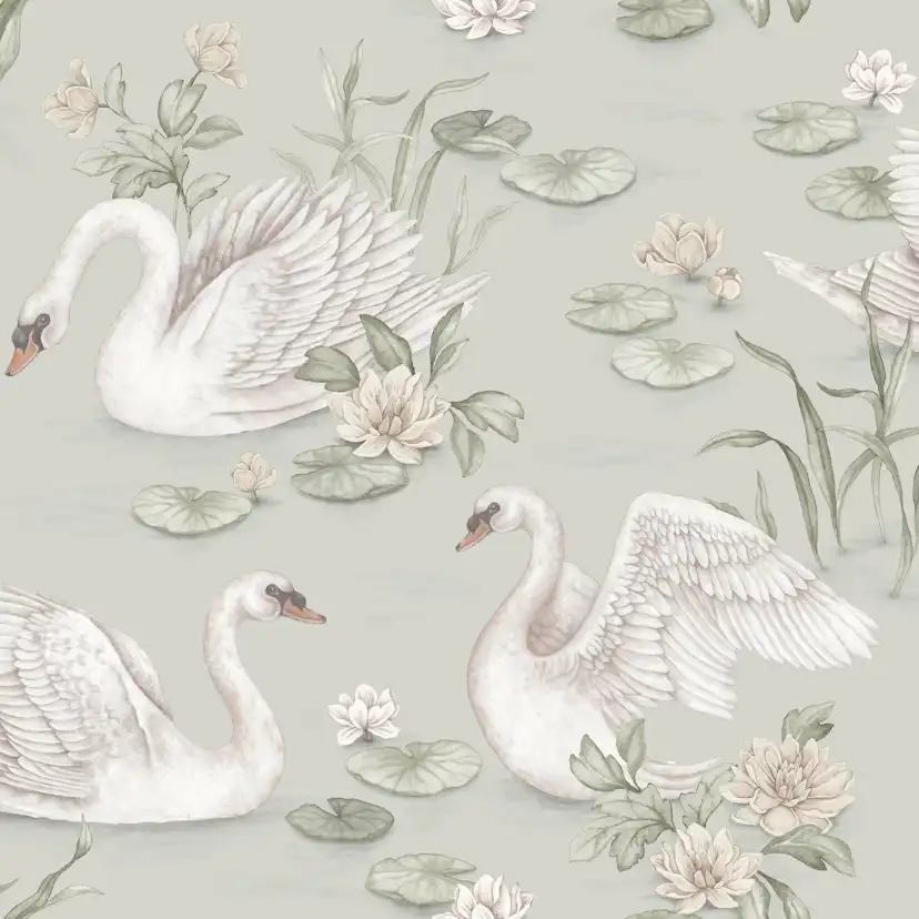 Tapet Boråstapeter Lily Swan 6925