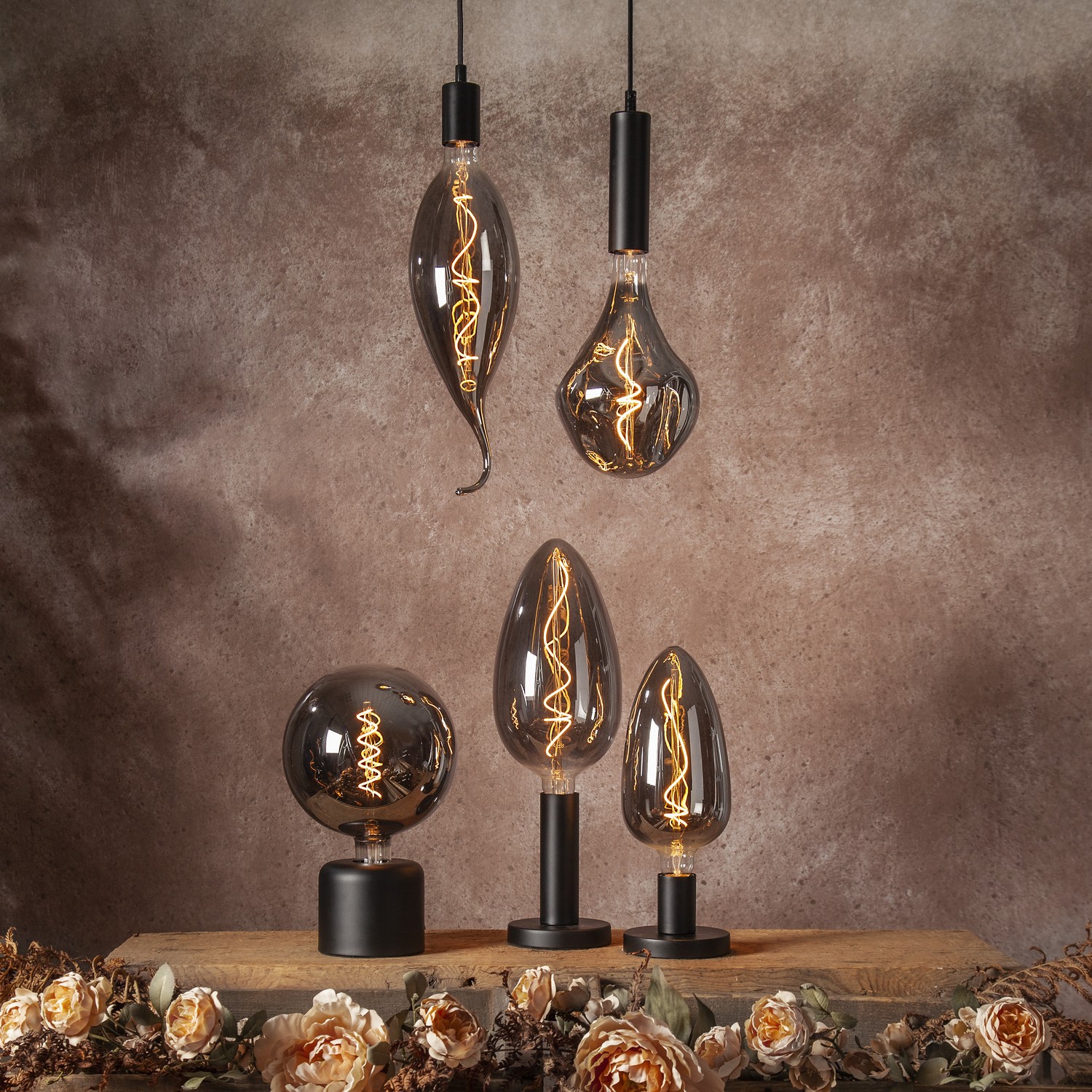 LED-lampa Star Trading Filament E27 C125 Industrial Vintage Dimbar 4,5W