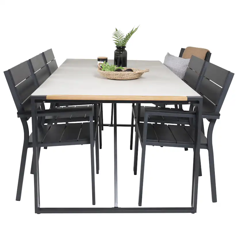 Matgrupp Venture Home Tilly 200 med 6 Lova Stolar