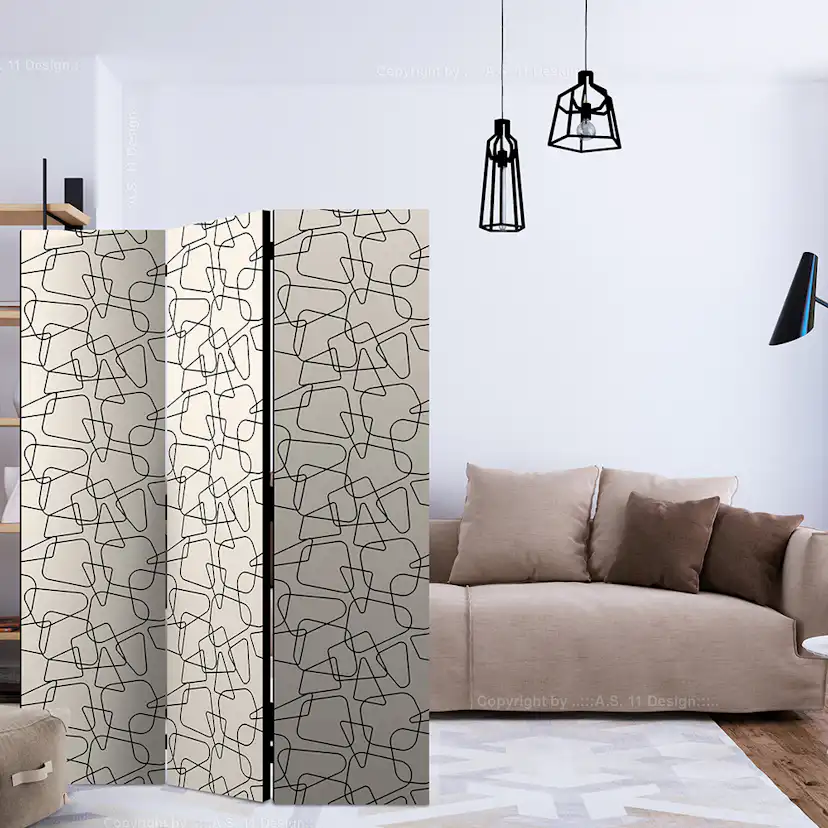 Rumsavdelare Arkiio Rounded Geometry 135x172 cm