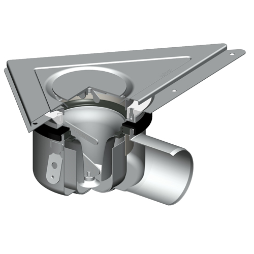 Golvbrunn Blücher Drain Trio 206 med Sidoutlopp