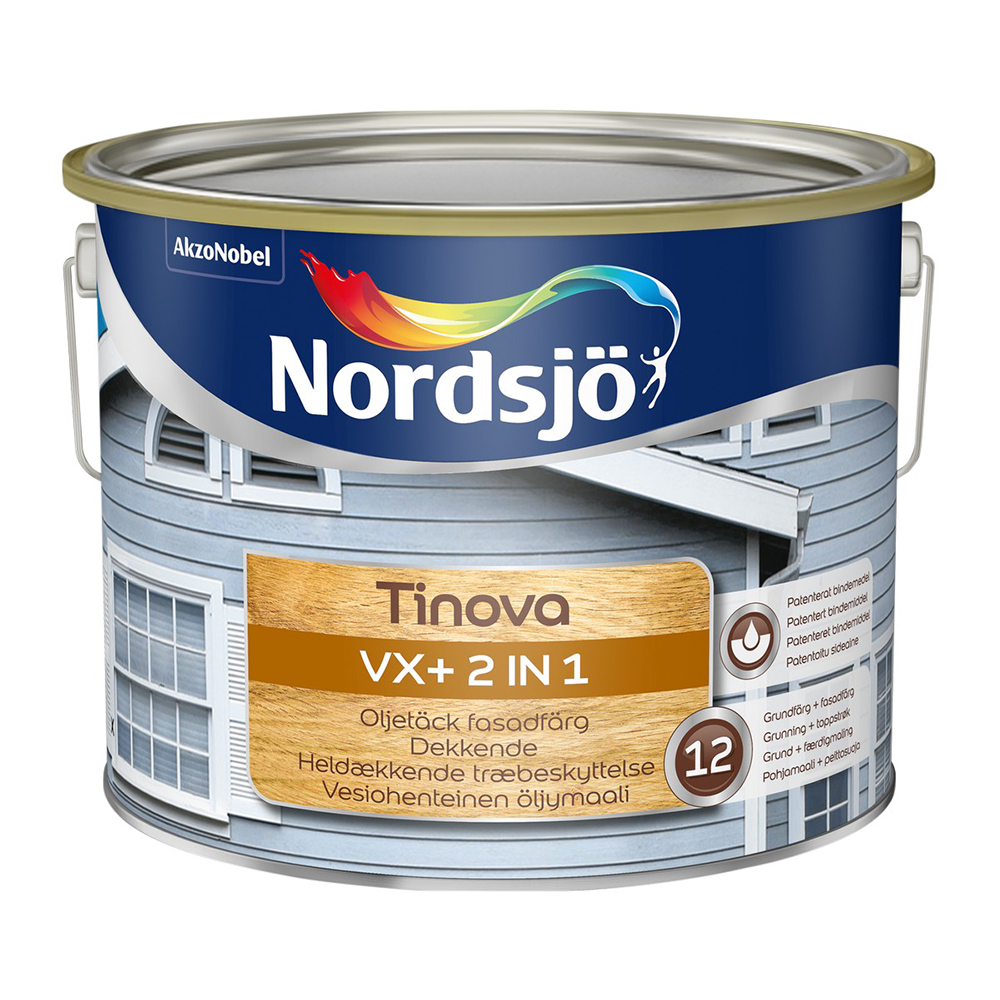 Fasadfärg Nordsjö Tinova VX+ 2in1 Kulör