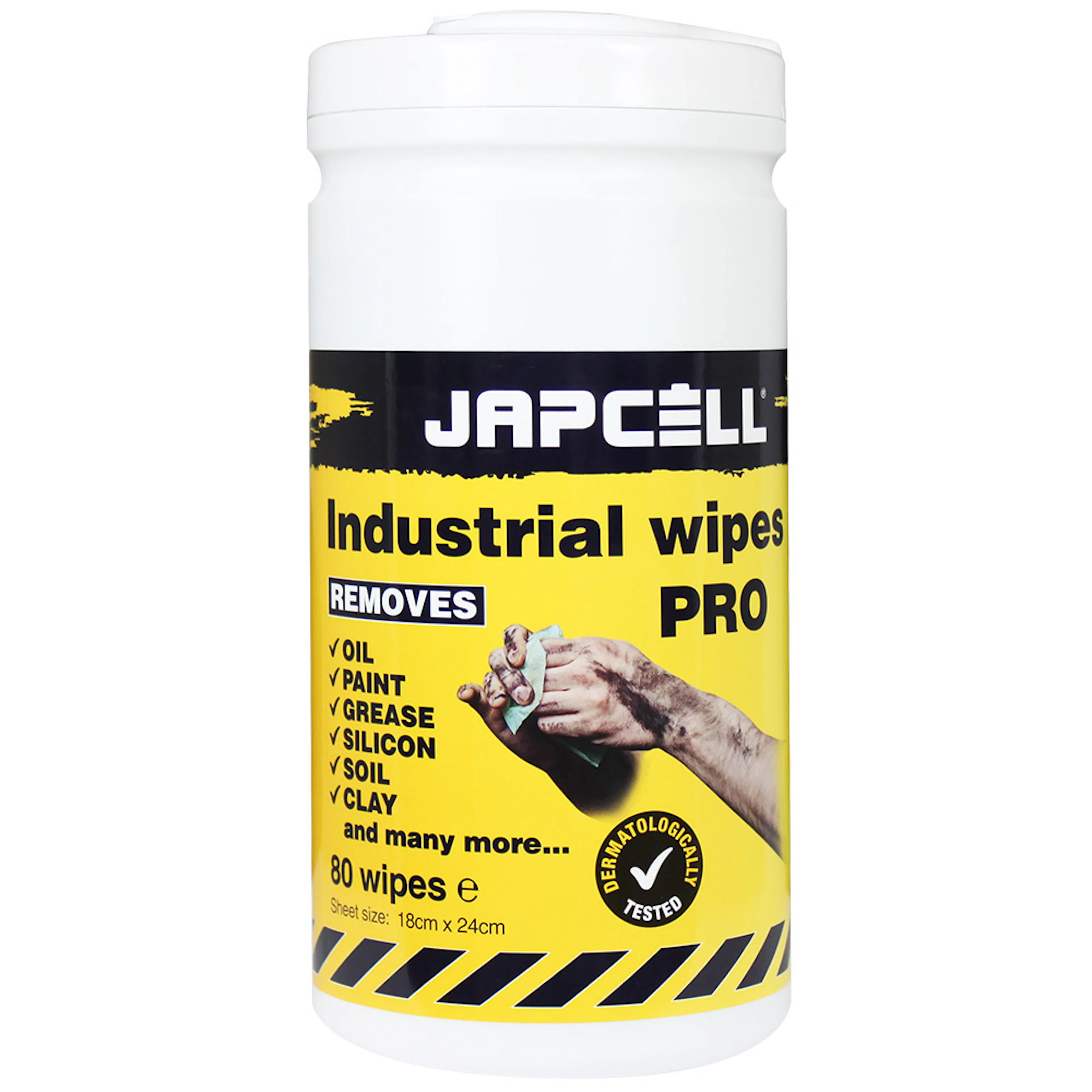 Hand Wipes Industrial PRO rough 80pc By JAPCELL 1 pack Handservetter Japcell ETMH80A Pro Rouch