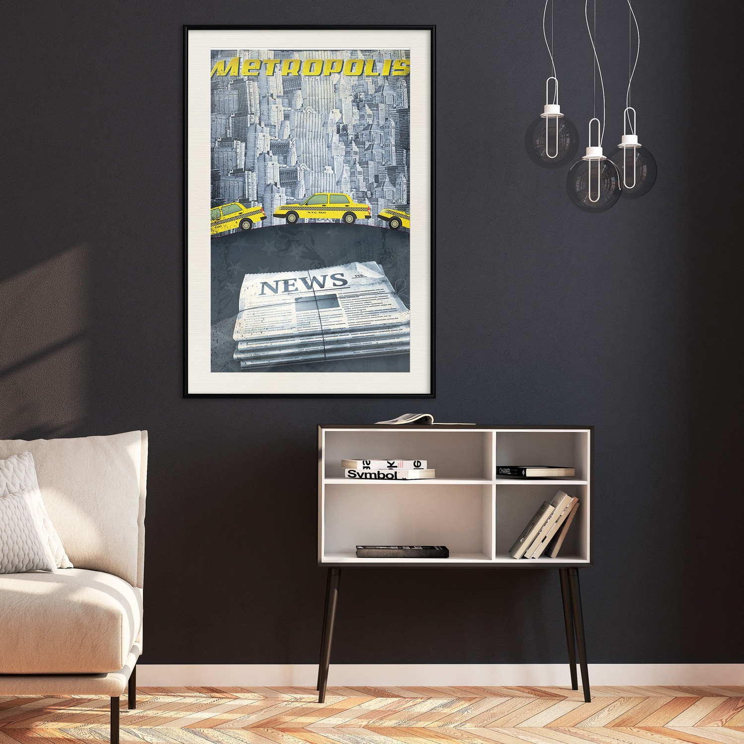 Poster Artgeist Affisch Metropolis