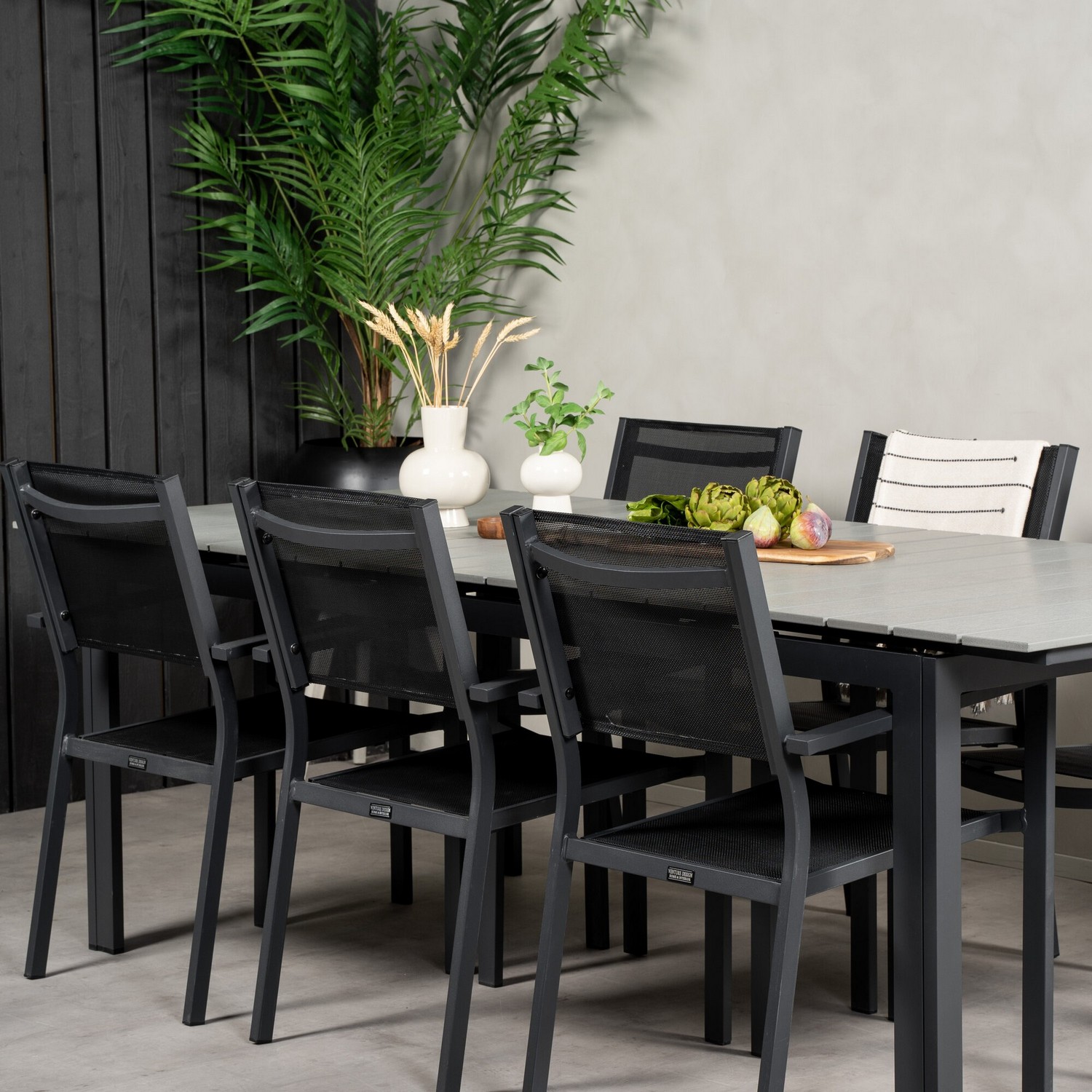 Matgrupp Venture Home Lova 224/324 med 6 Copacabana Karmstolar